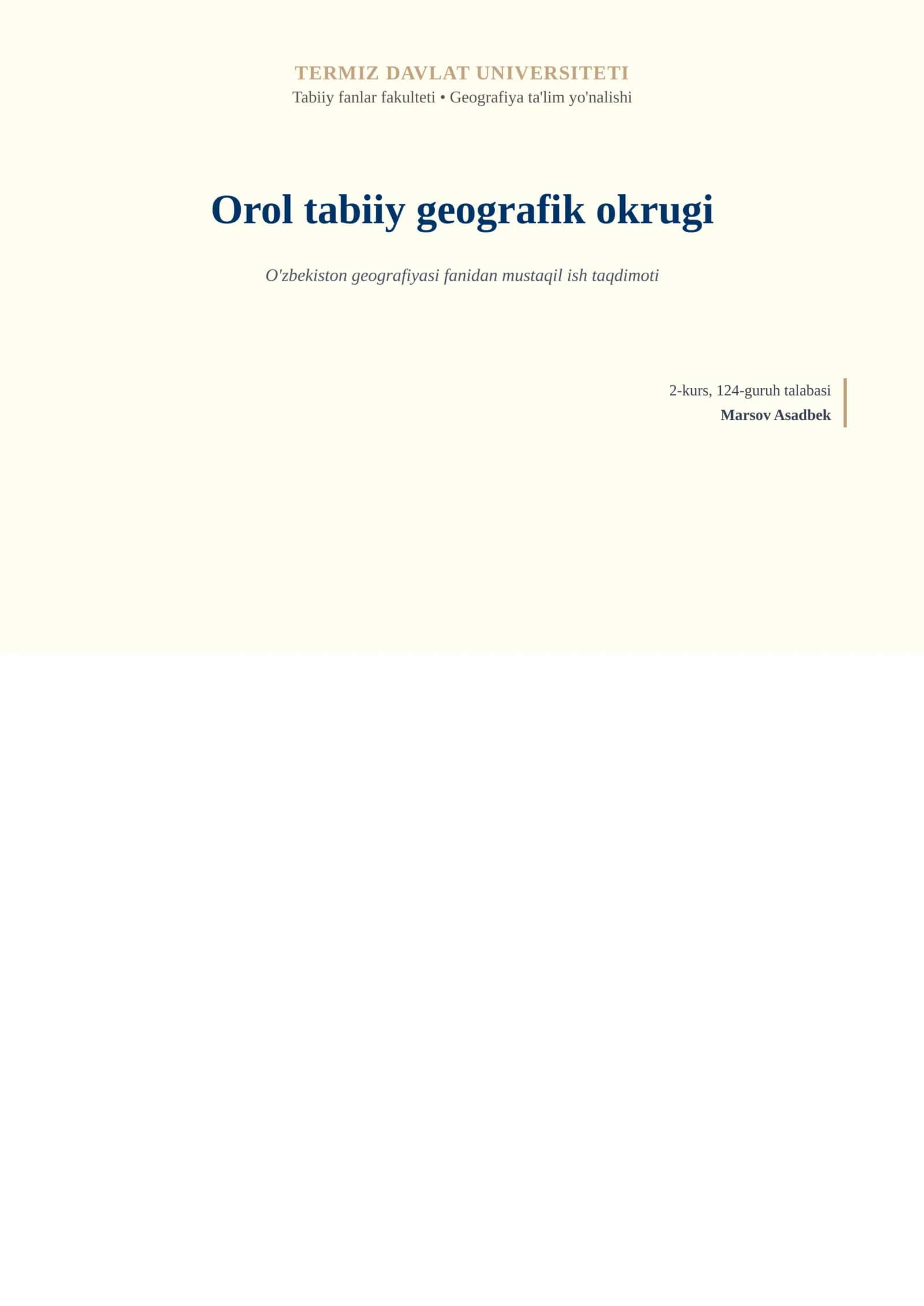 Orol tabiiy geografik okrugi 1