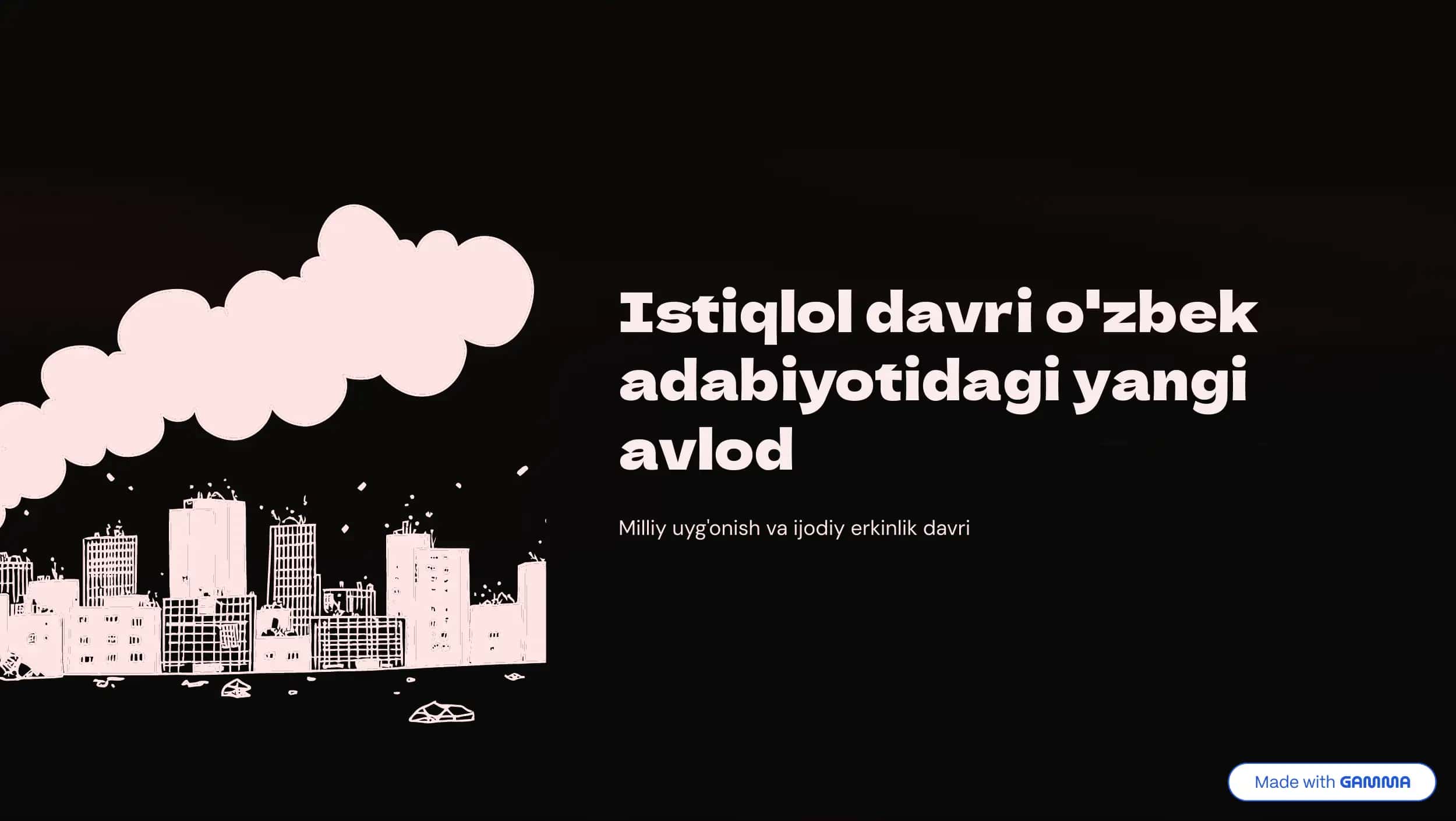 Istiqlol davri o'zbek adabiyotidagi yangi avlod 1