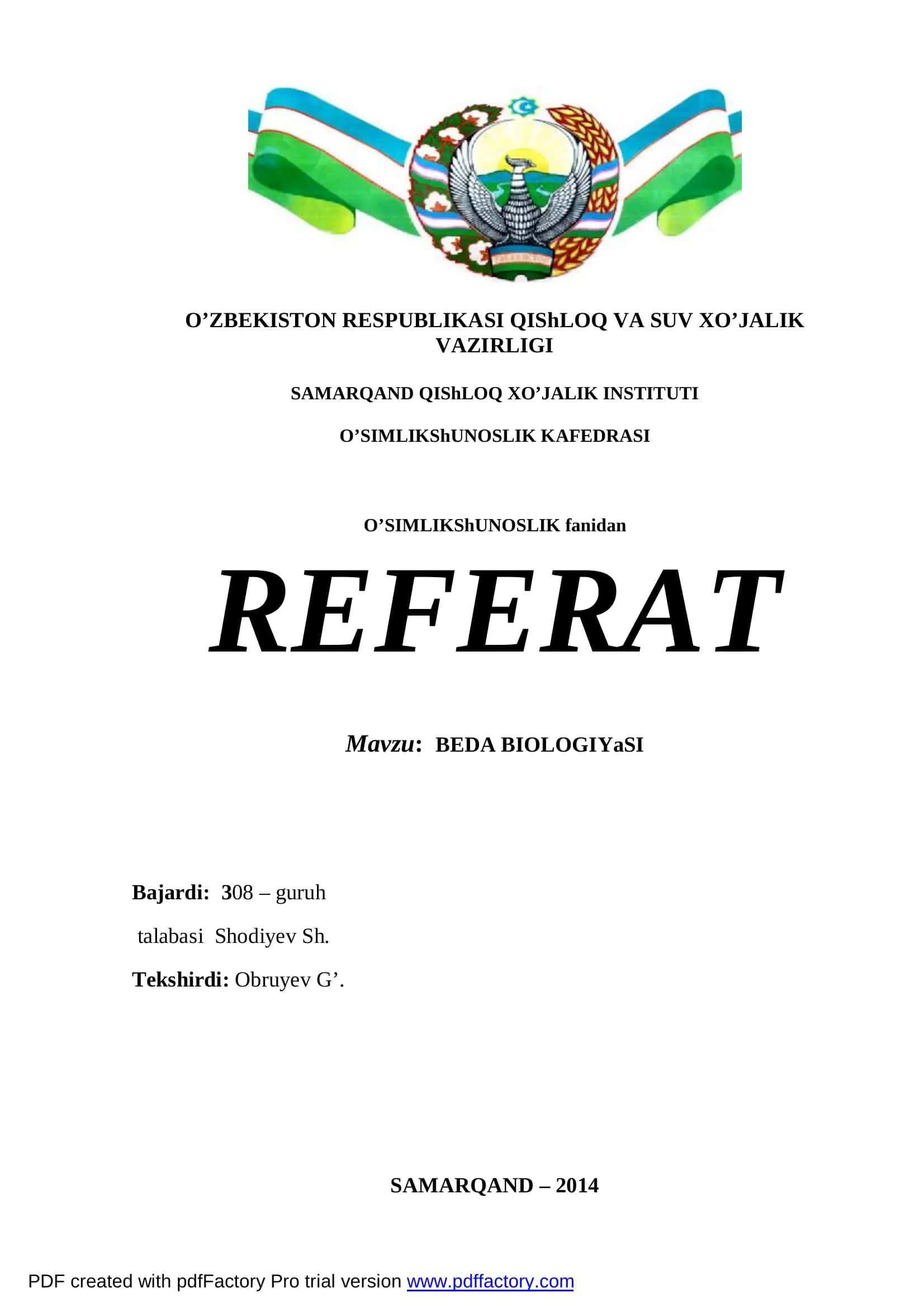 BEDA BIOLOGIYaSI 1