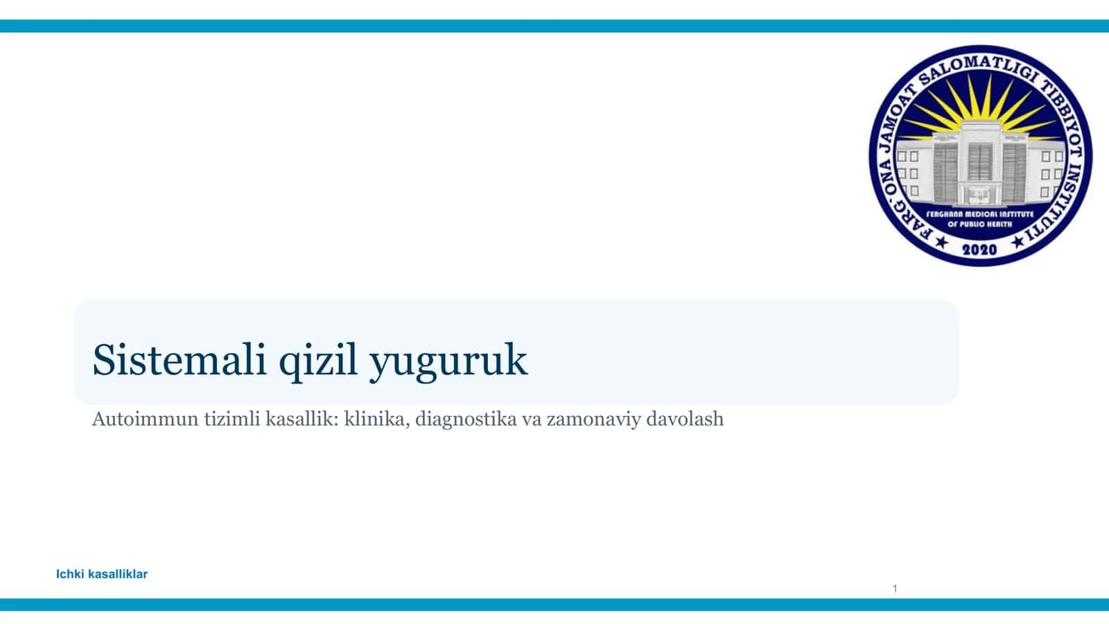Sistemali qizil yuguruk 1