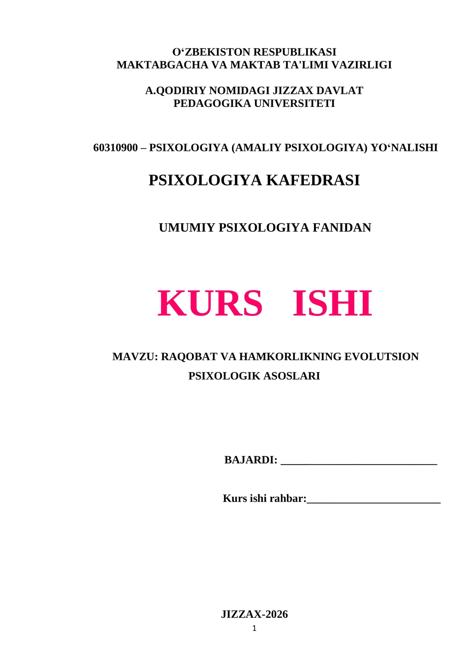 RAQOBAT VA HAMKORLIKNING EVOLUTSION PSIXOLOGIK ASOSLARI 1