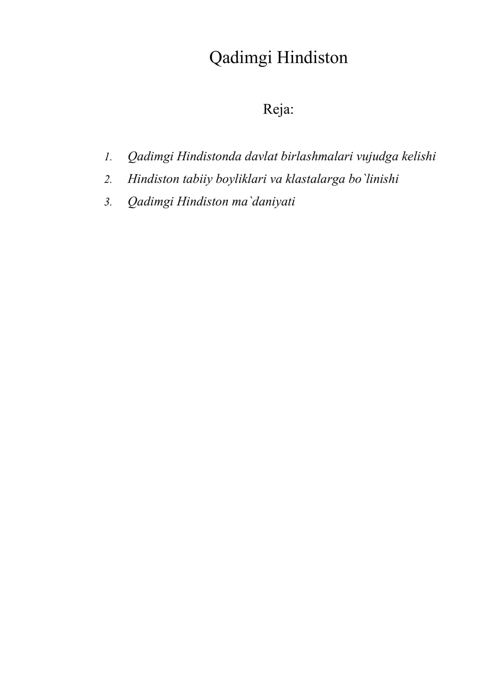 Qadimgi Hindiston 1