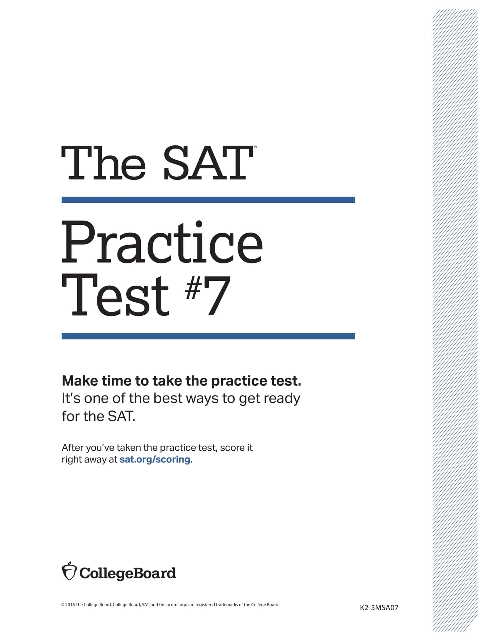🚀📘 THE SAT PRACTICE TEST #7 📘🚀 ⚡ OFFICIAL SAT PREPARATION PDF ⚡  ━━━━━━━━━━━━━━━━━━ 1
