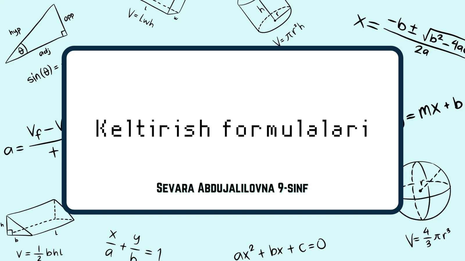 Keltirish formulalari 1