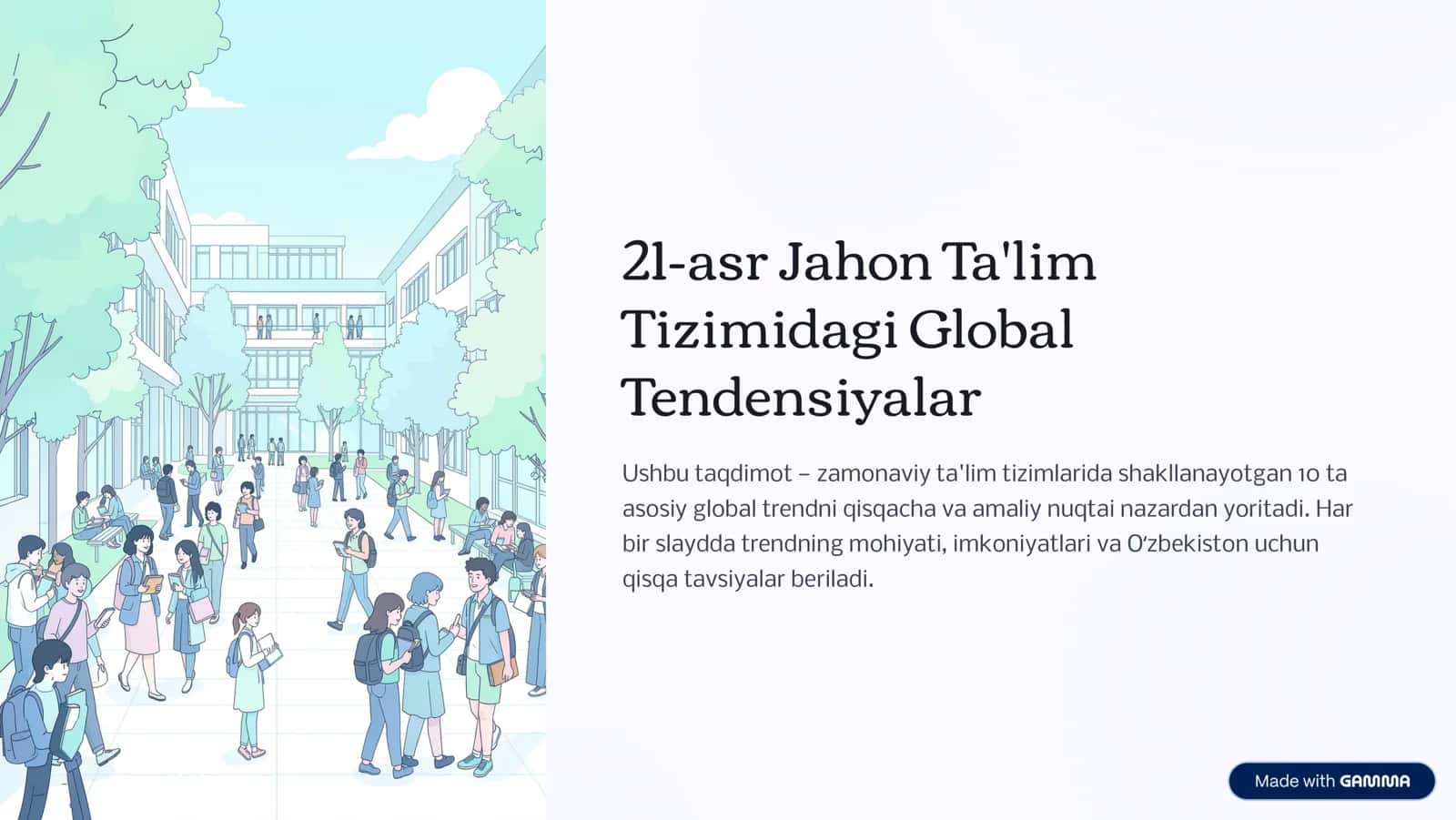 21asr jahon talim tizimidagai global 1
