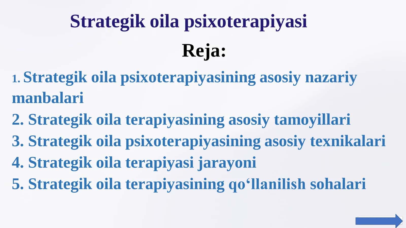 Strategik oila psixoterapiyasi 1