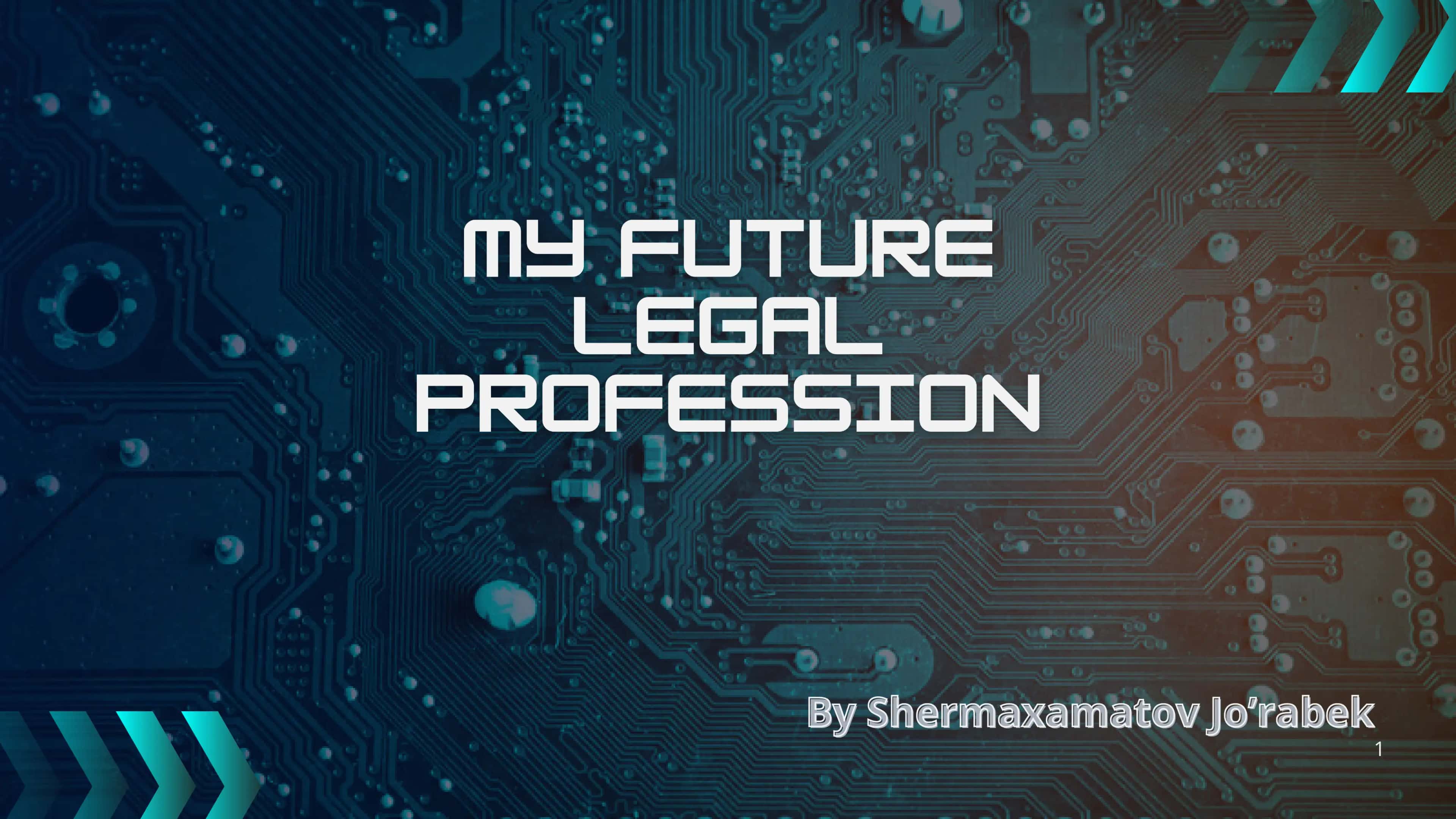 My future legal profession - kelajakdagi yuridik kasbim 1