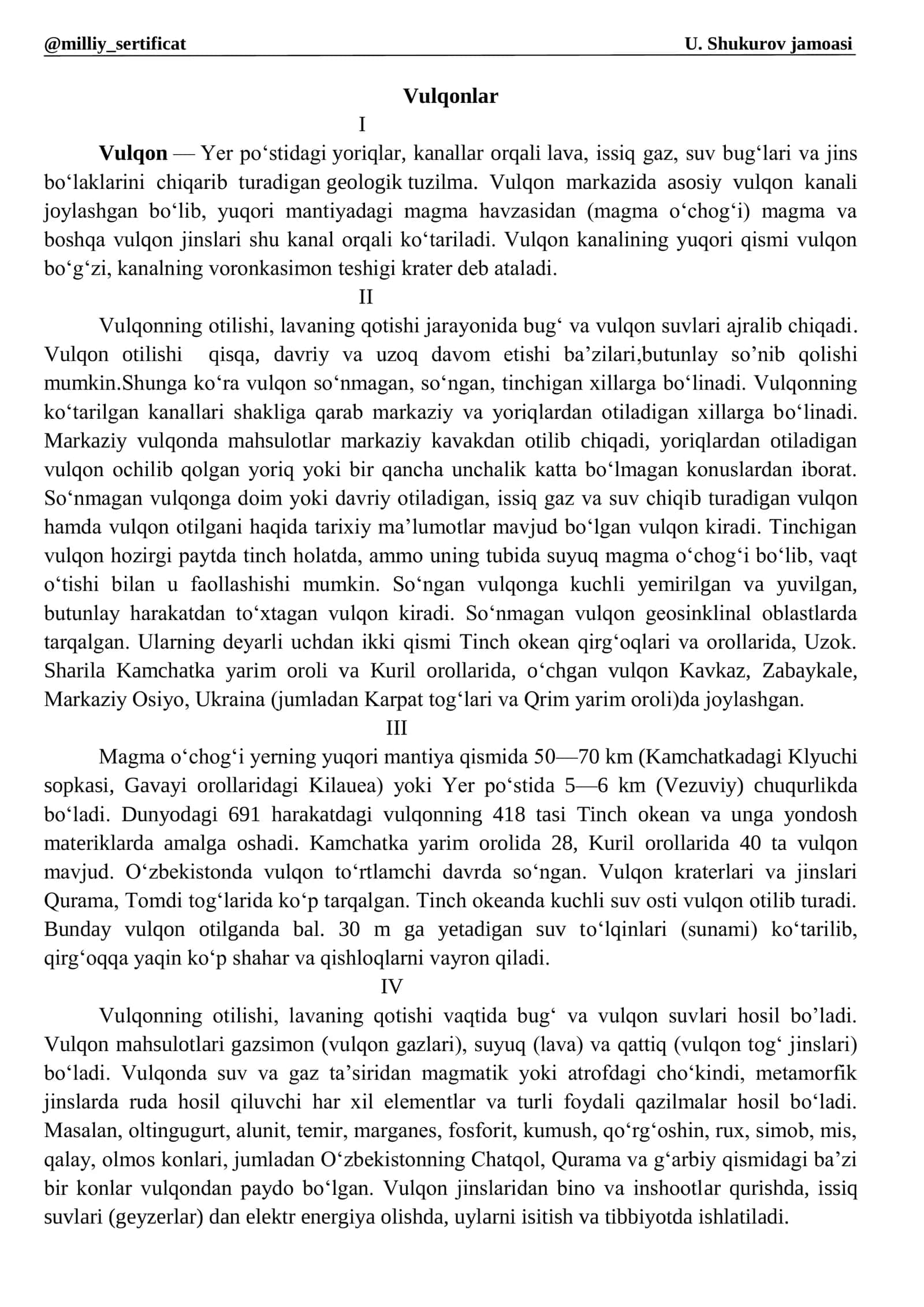 Vulqonlar 1