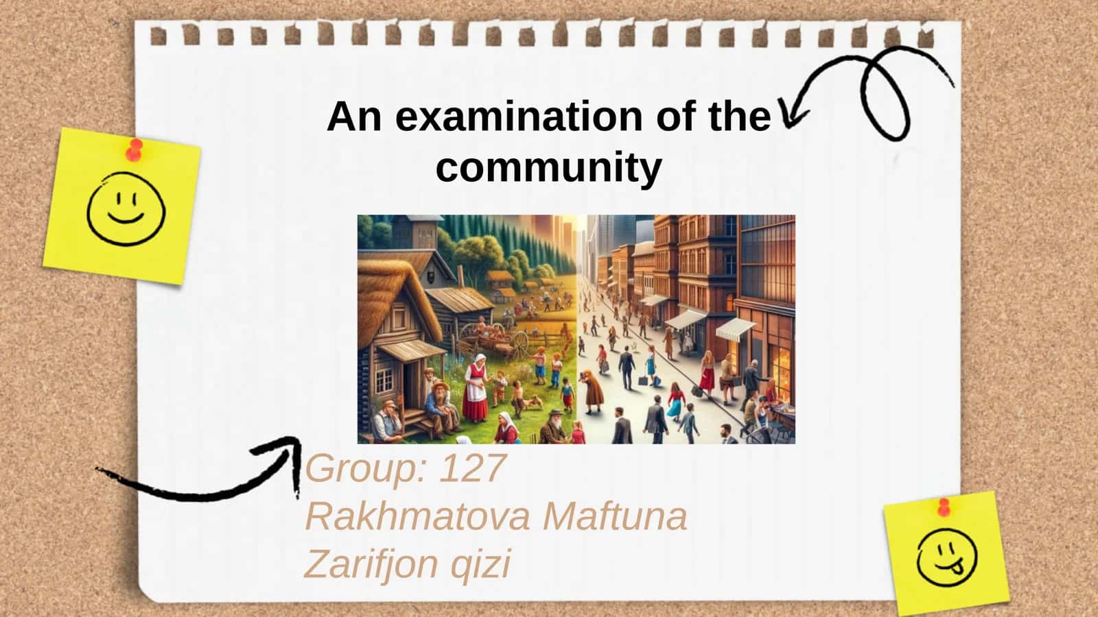 An examination of the community 1