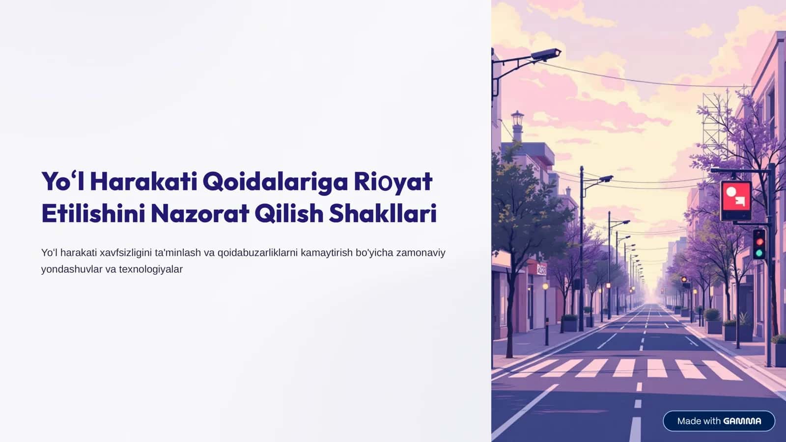 Yo»l Harakati Qoidalariga Ri>yat Etilishini Nazorat Qilish Shakllari 1