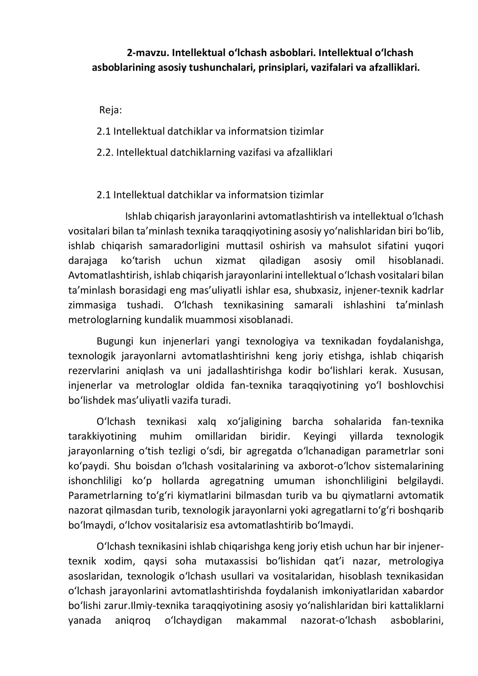Intellektual o‘lchash asboblari 1