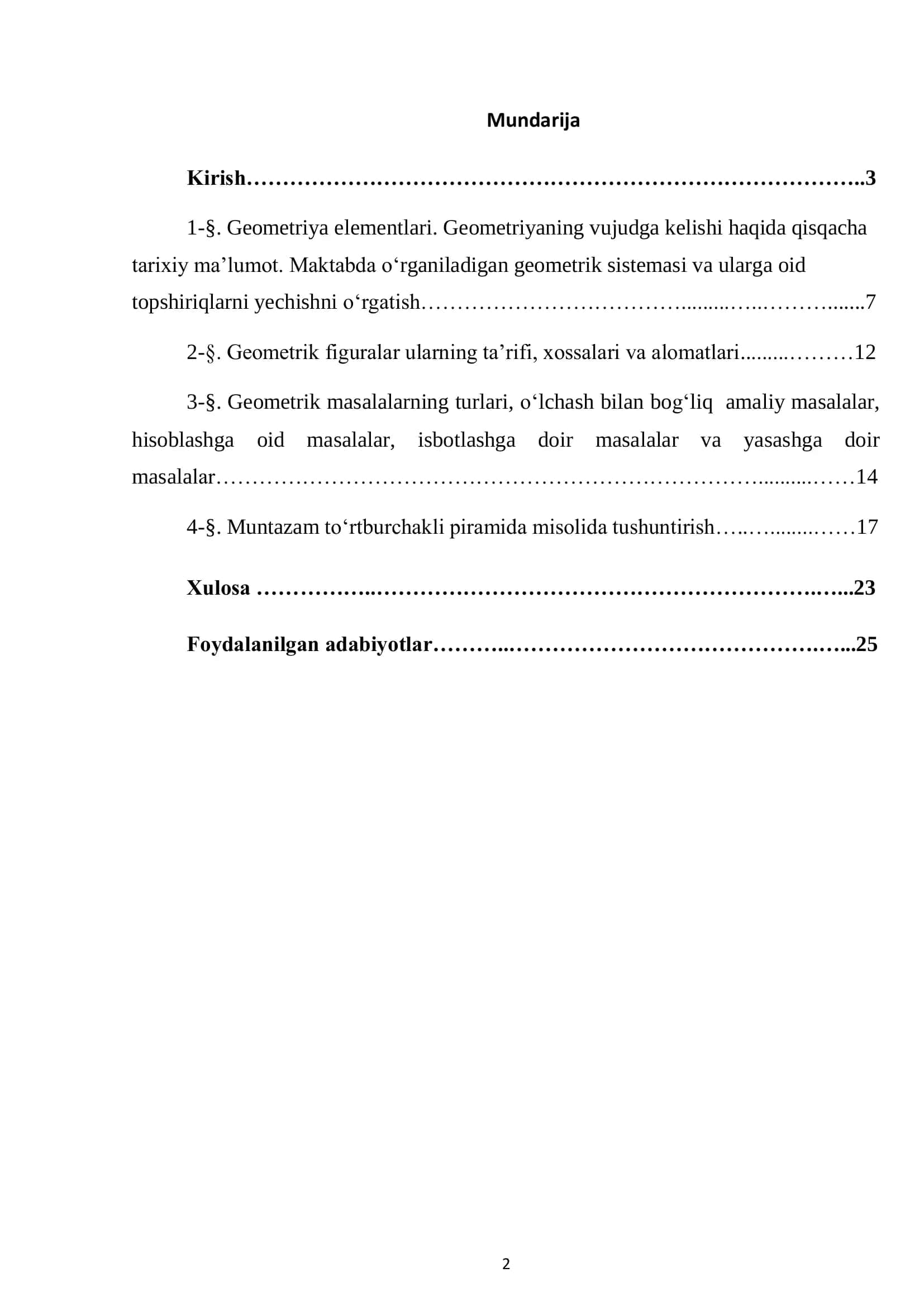 Maktab matematikasida geometrik tushunchalarni shakllantirish 1