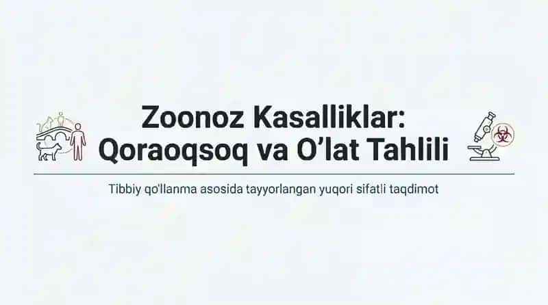 Zoonoz Kasalliklar. Qoraoqsoq. O'lat