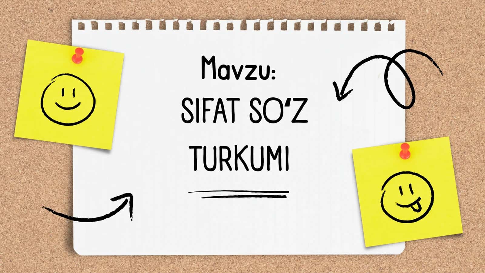 SIFAT SOʻZ TURKUMI 1