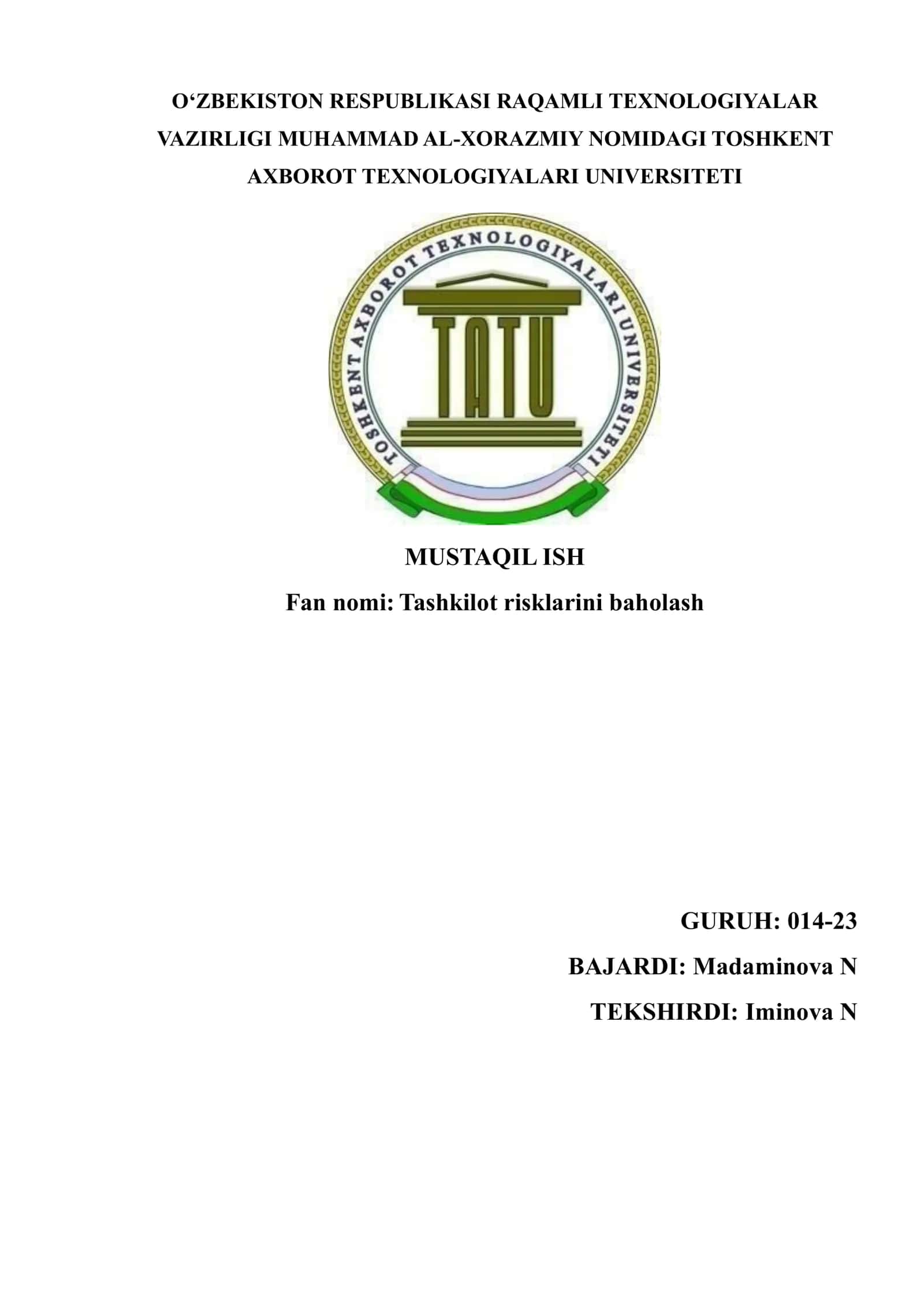 Sifatli risk tahlilining afzalliklari 1