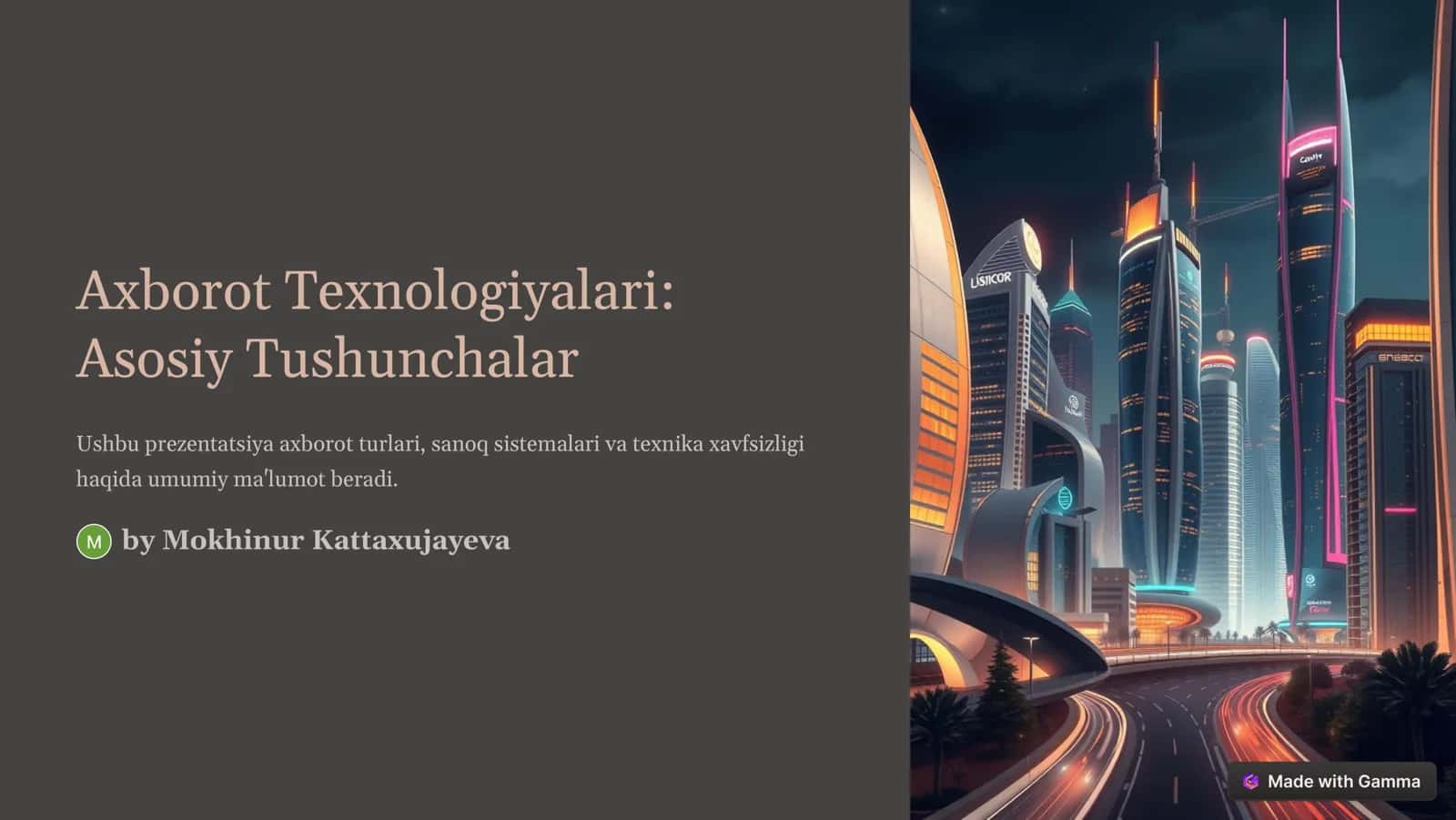 Asosiy Tushunchalar 1