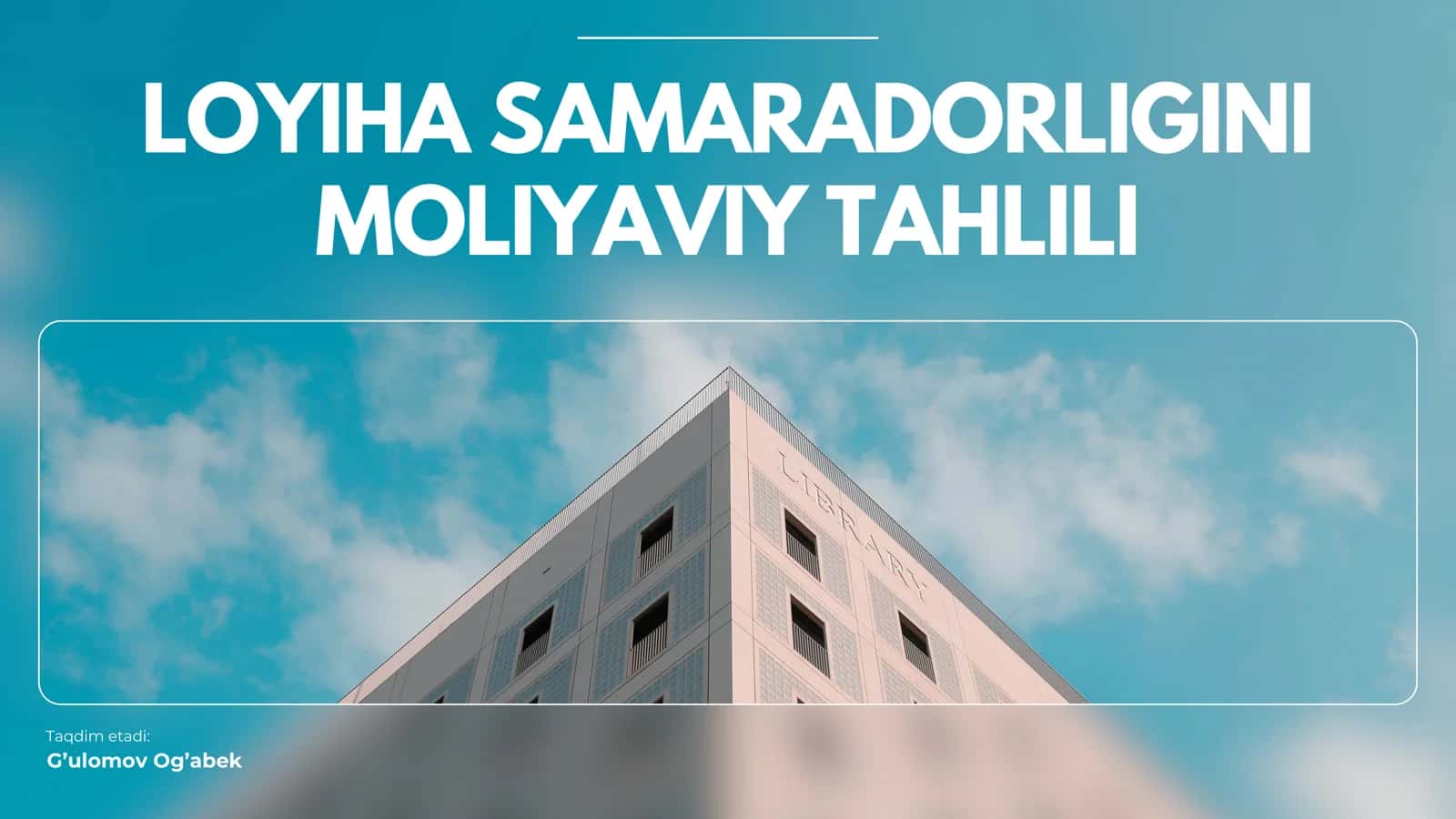 LOYIHA SAMARADORLIGINI 1