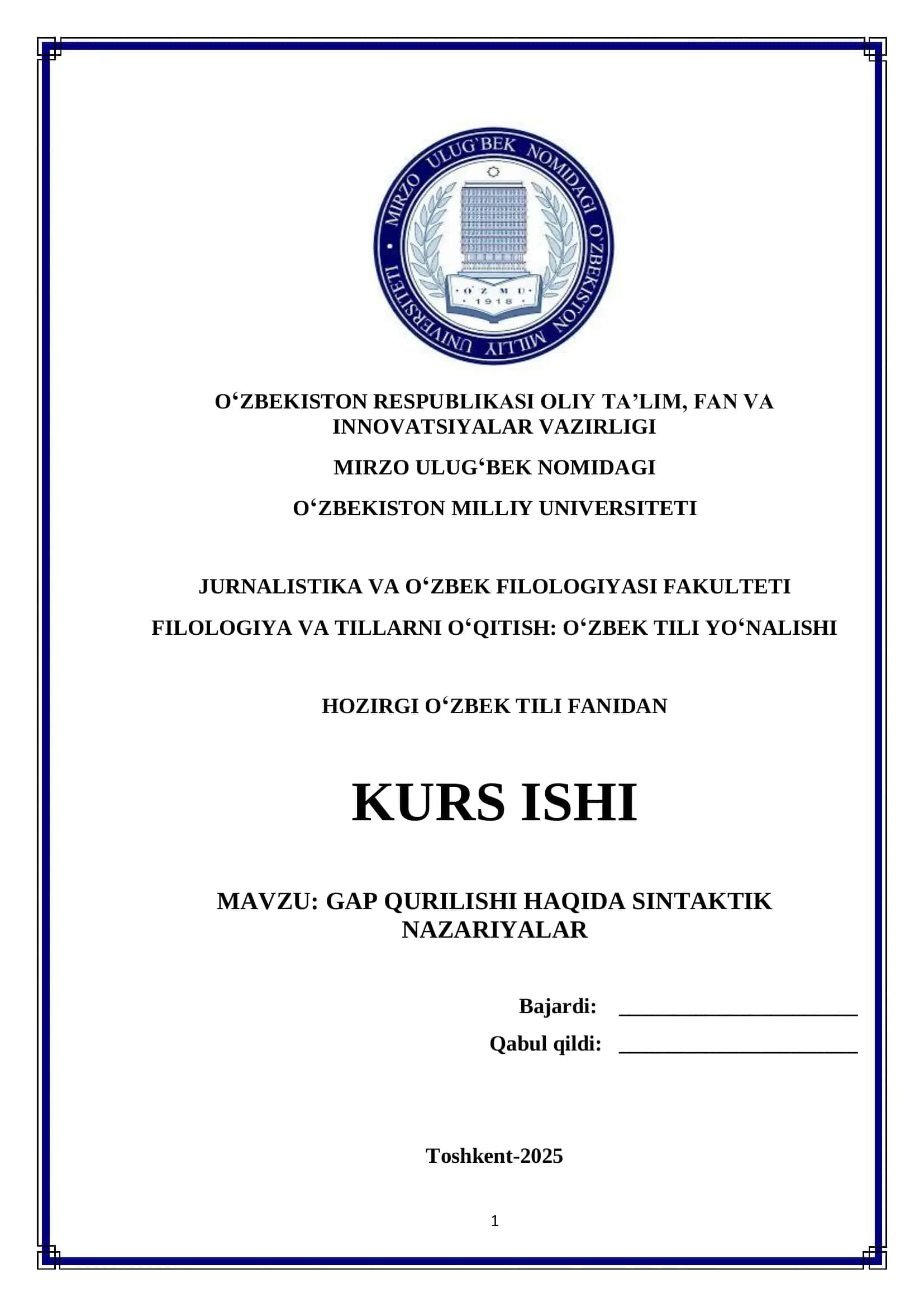 GAP QURILISHI HAQIDA SINTAKTIK NAZARIYALAR 1