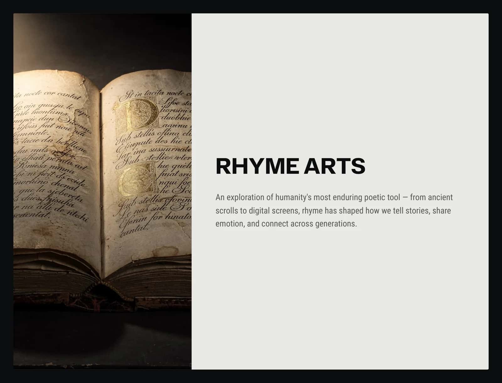 RHYME ARTS 1
