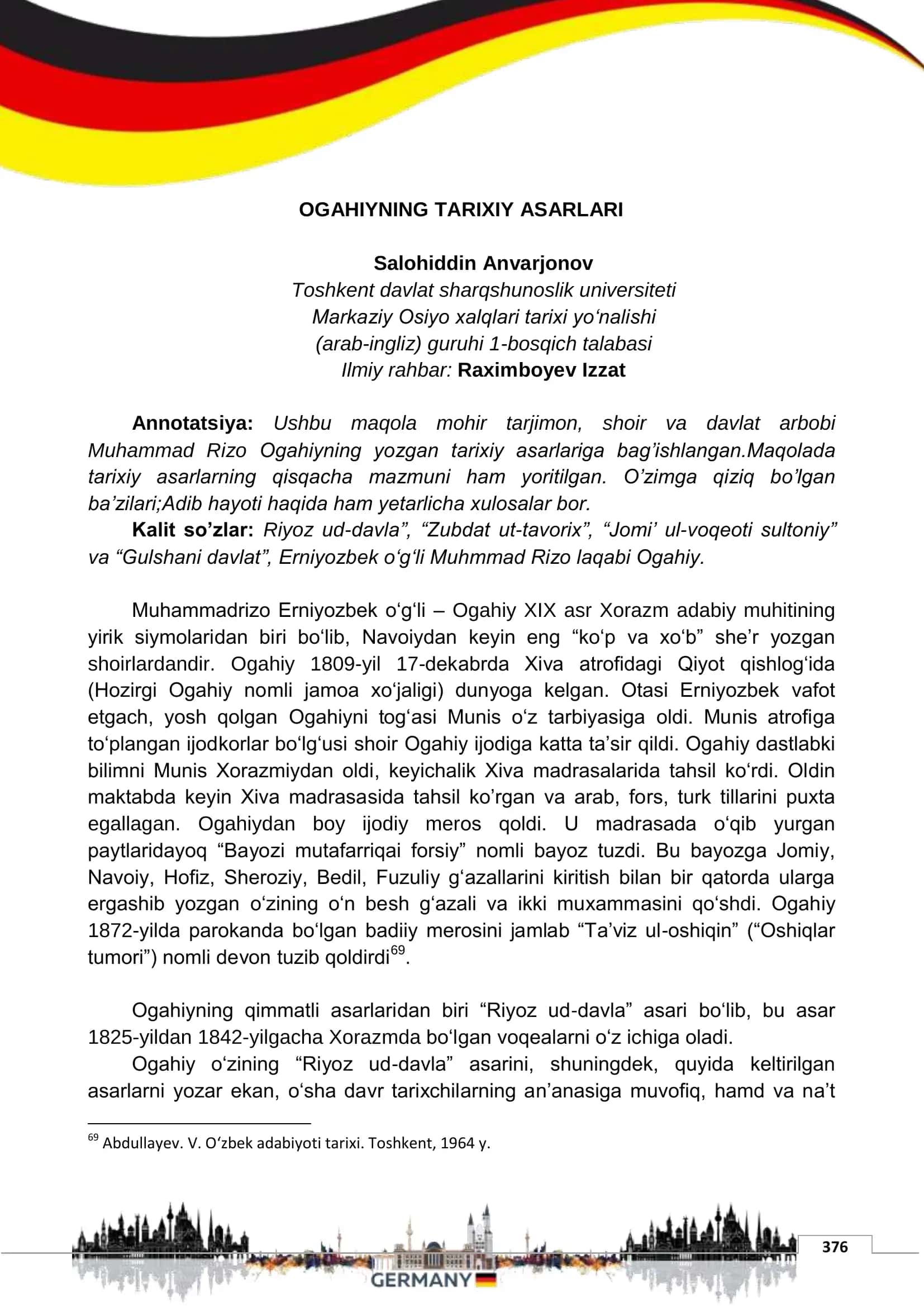 OGAHIYNING TARIXIY ASARLARI 1