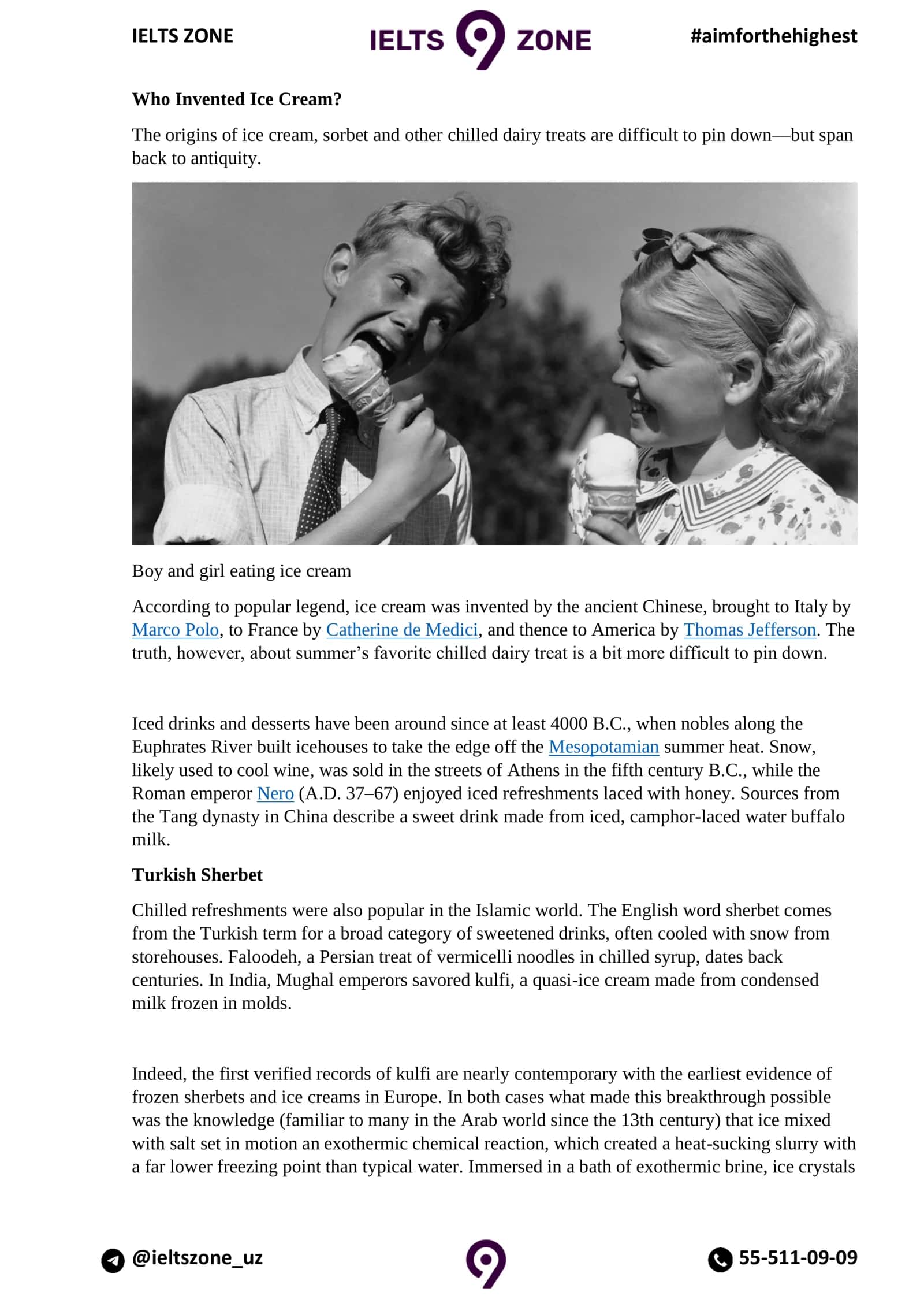 Who Invented Ice Cream? 1