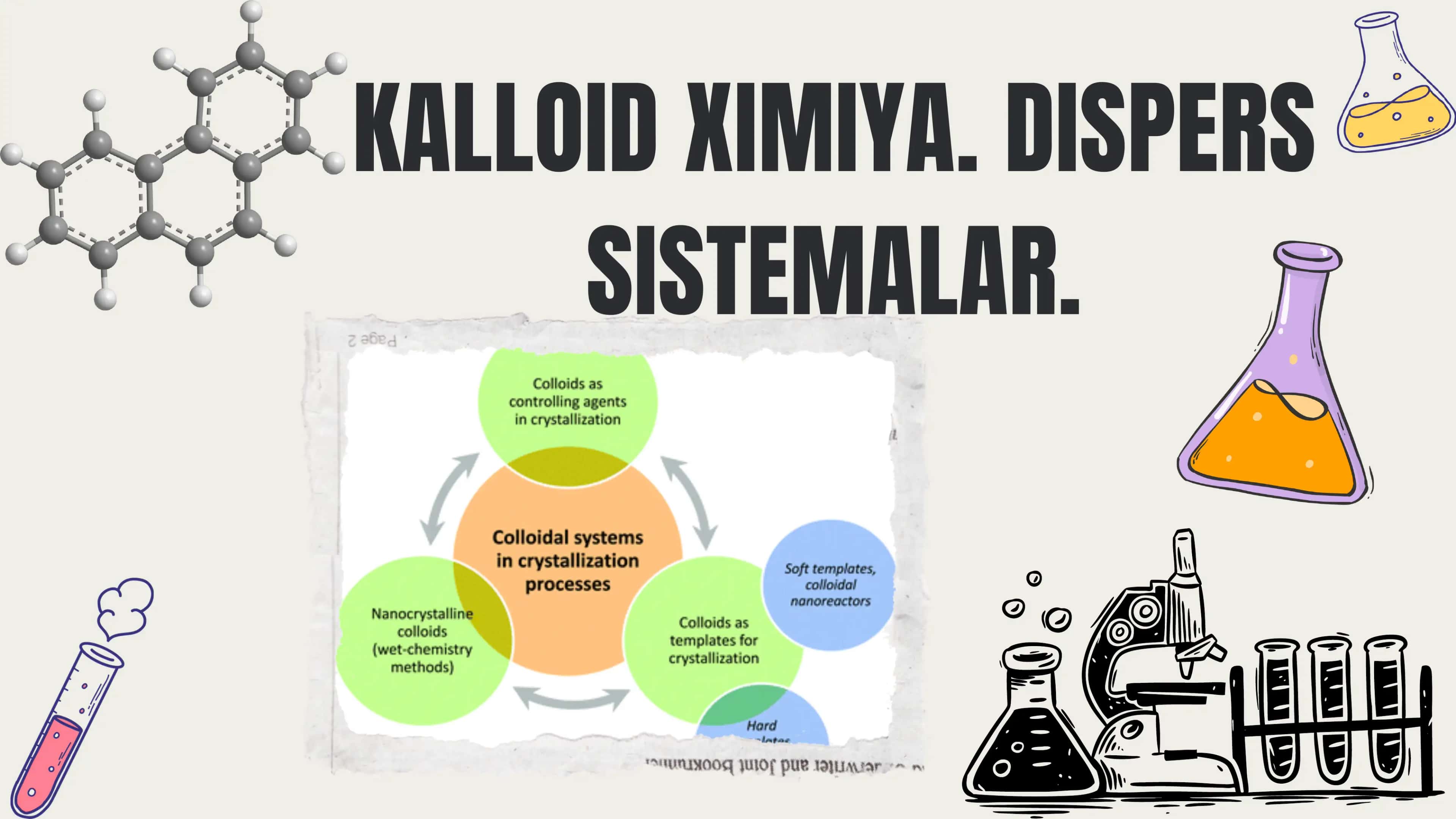 Kalloid ximiya.Dispers sistemalar 1