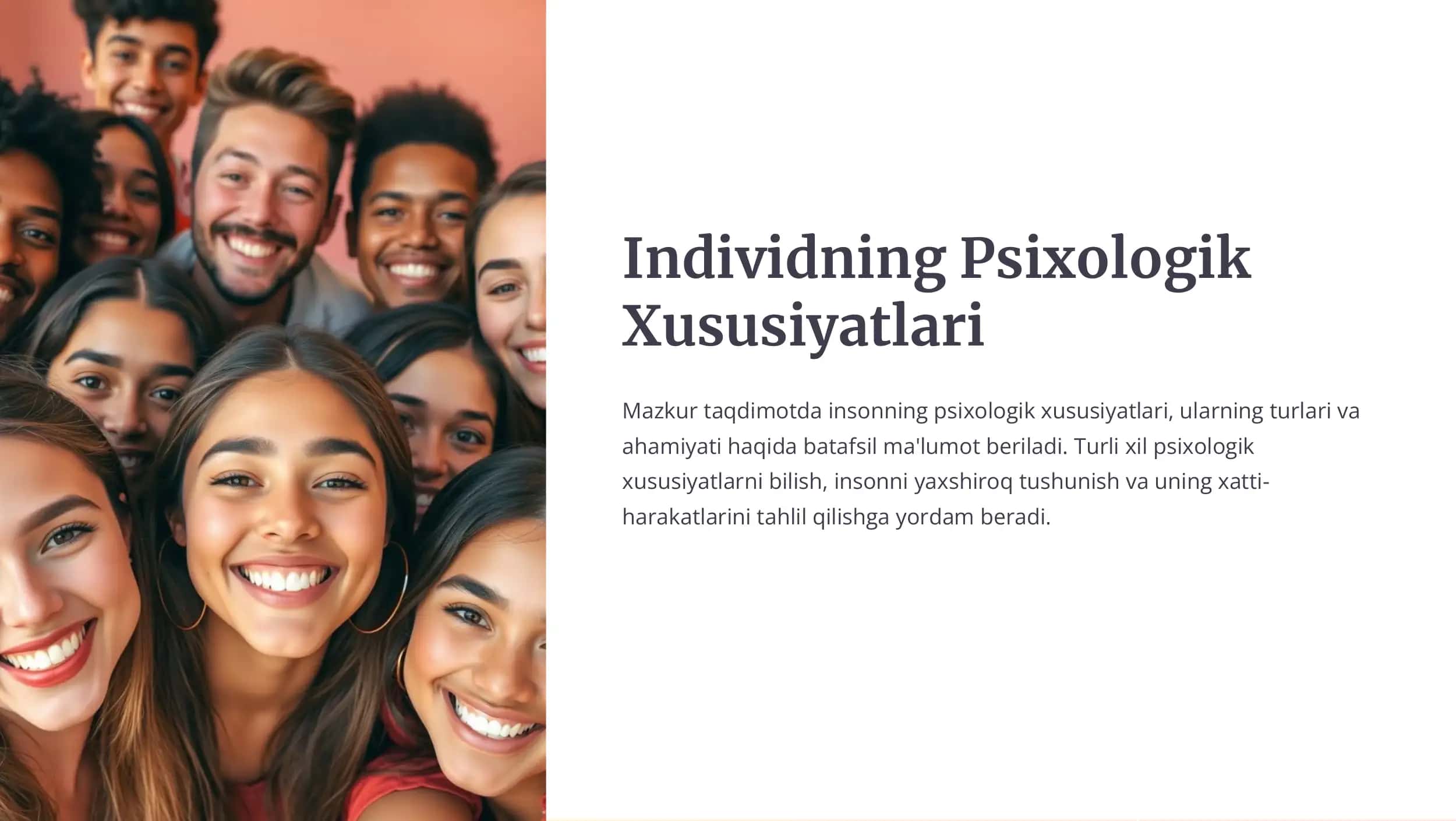 Individning Psixologik Xususiyatlari 1