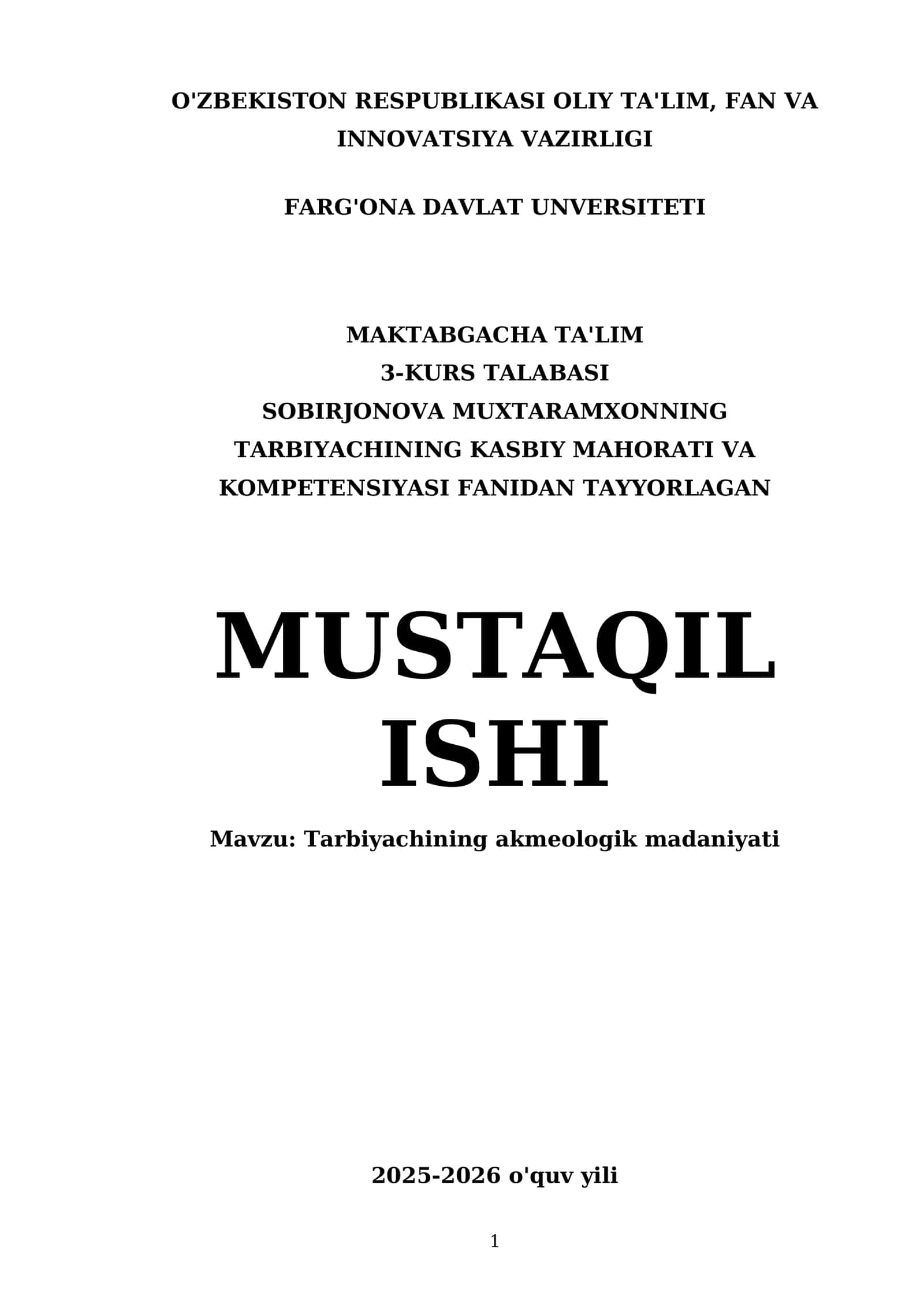 Tarbiyachining akmeologik madaniyati 1