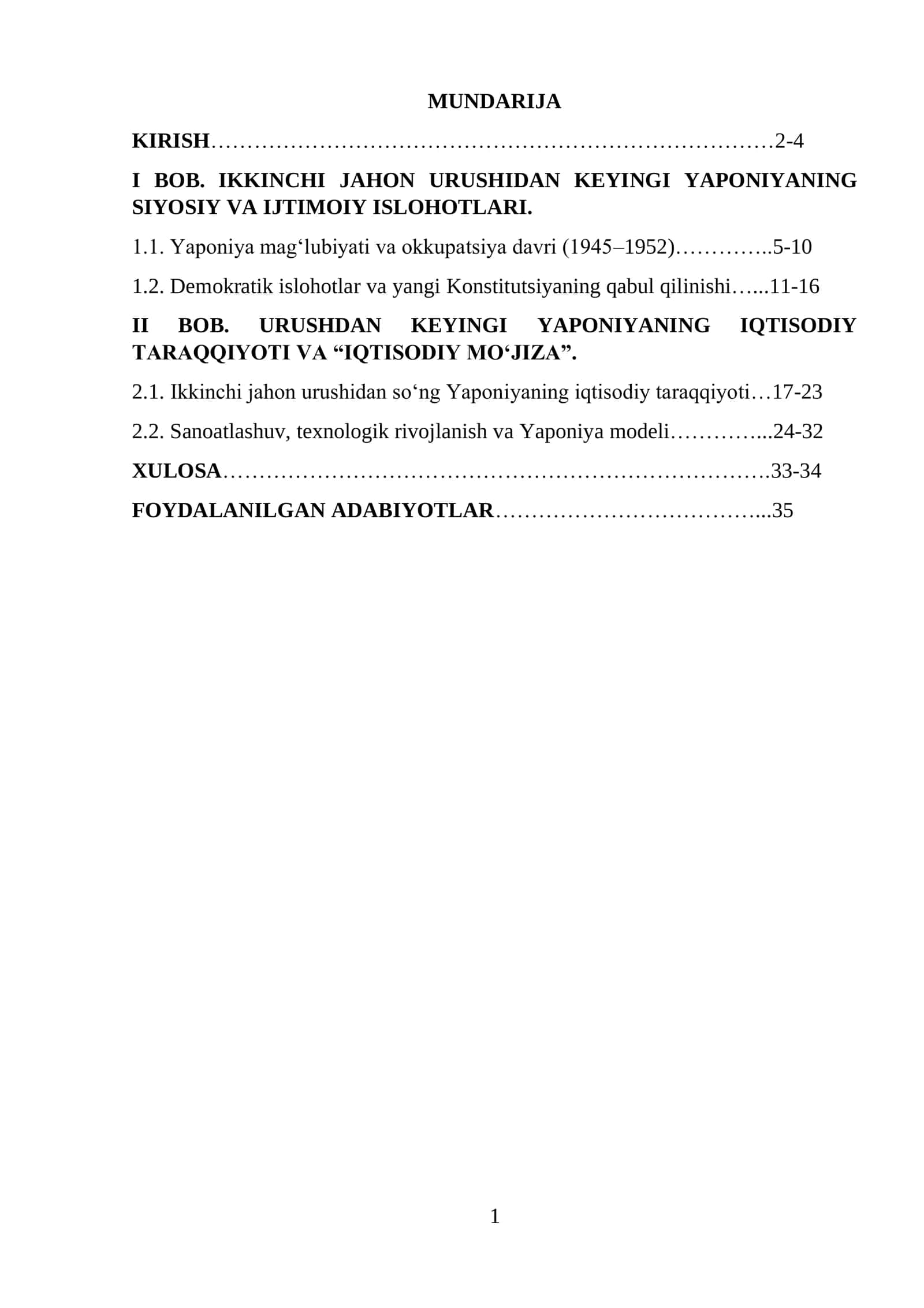 Yaponiya taraqqiyoti 1
