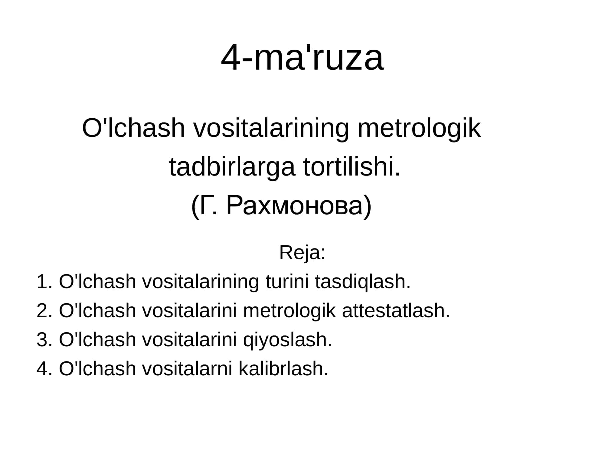 O'lchash vositalari 1