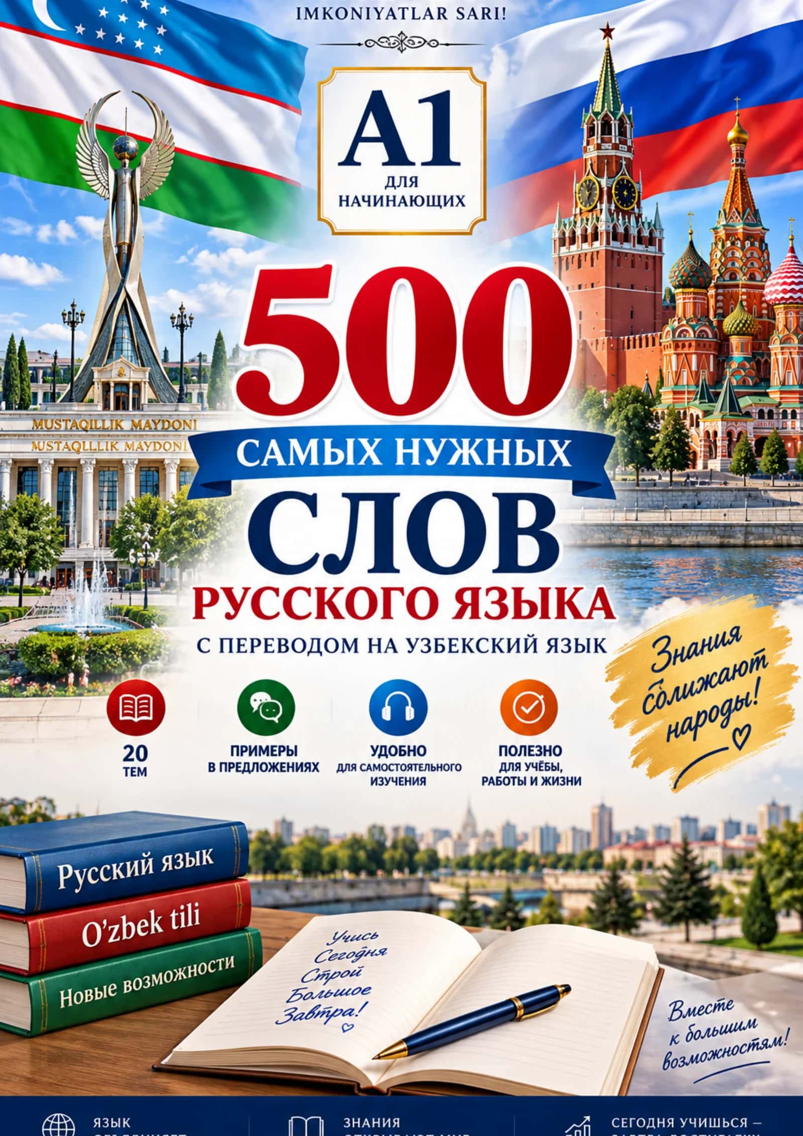 Rus tilida A1 darajadagi eng kerakli 500 ta so`z 1