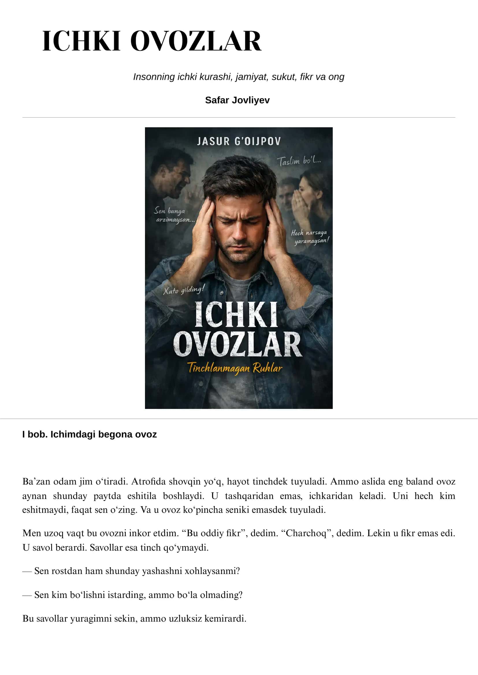 ICHKI OVOZLAR 1