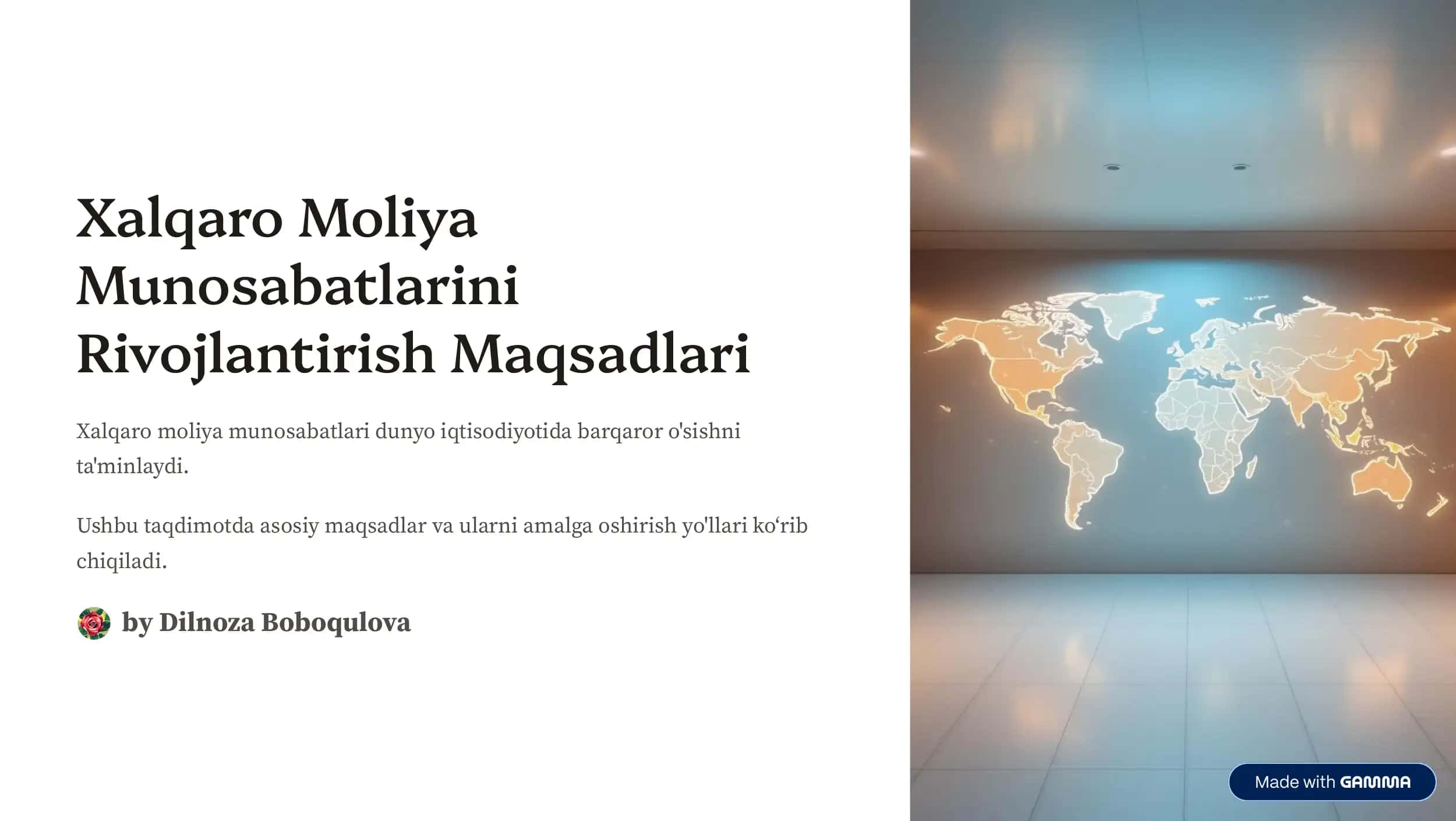 Xalqaro Moliya 1