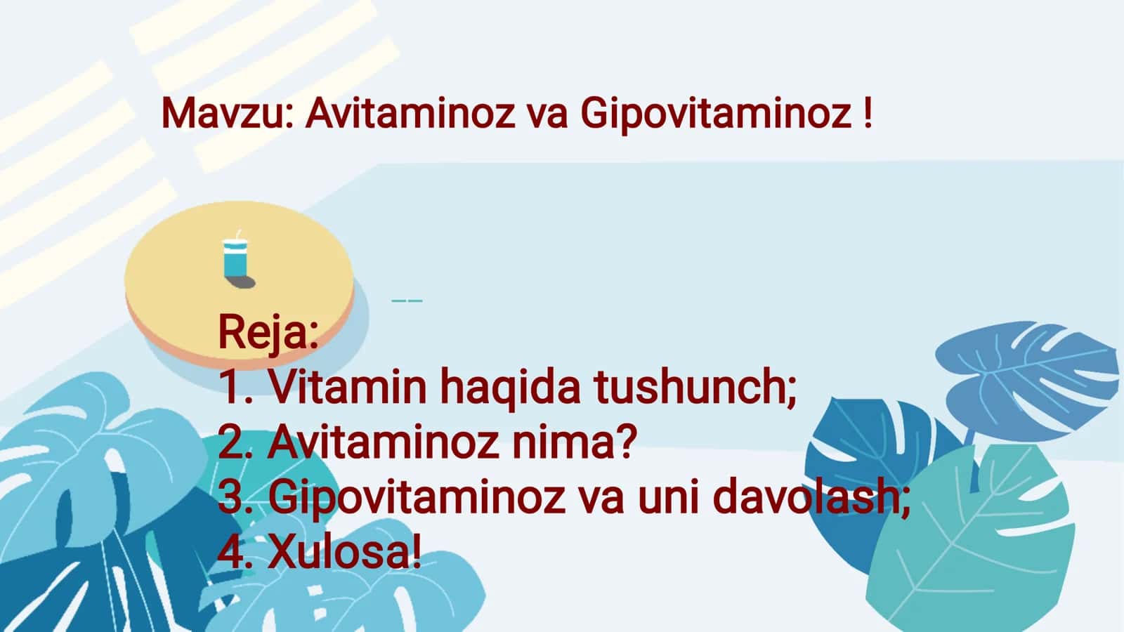 Avitaminoz va Gipovitaminoz! 1