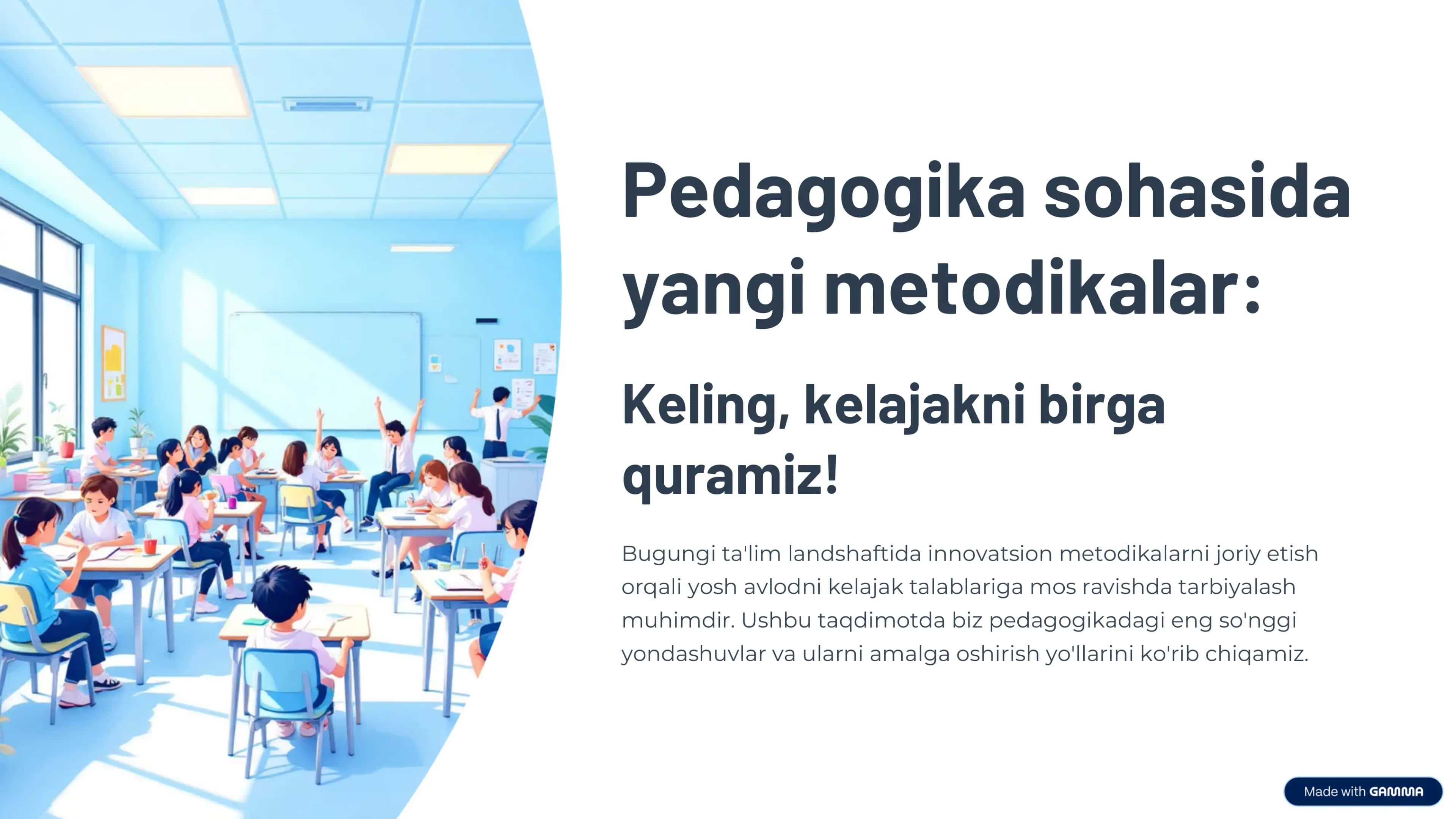 Yangi pedagogika metodikalari 1