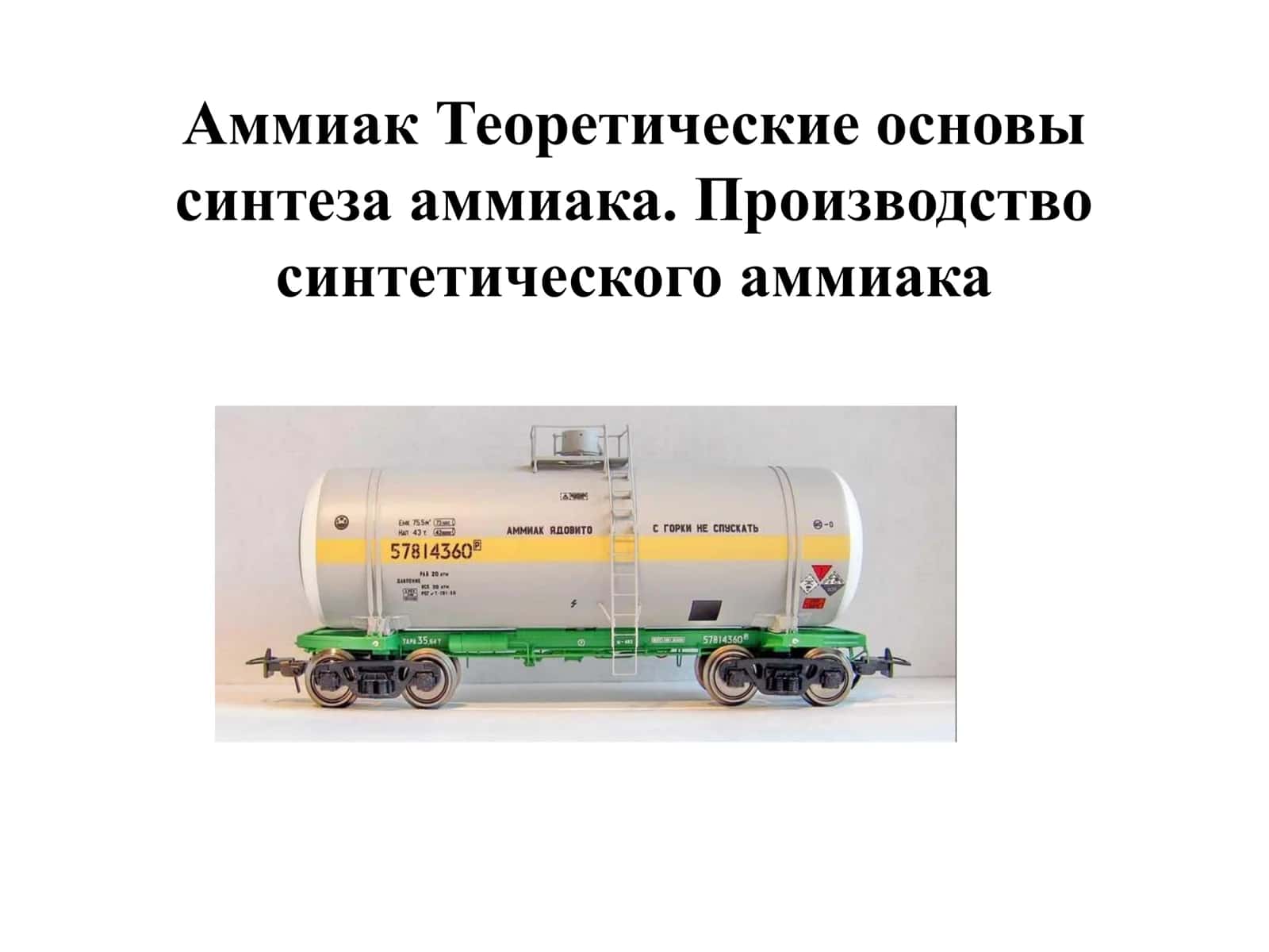 Аммиак Теоретические основы 1