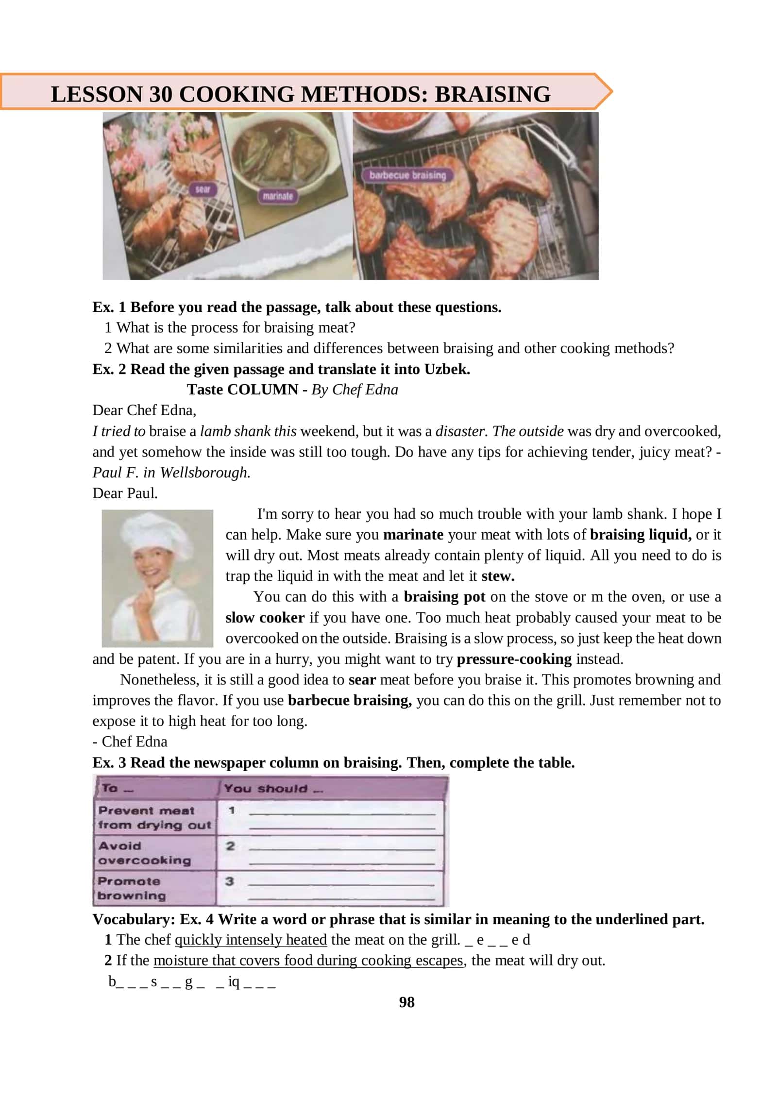 Taste COLUMN - By Chef Edna 1
