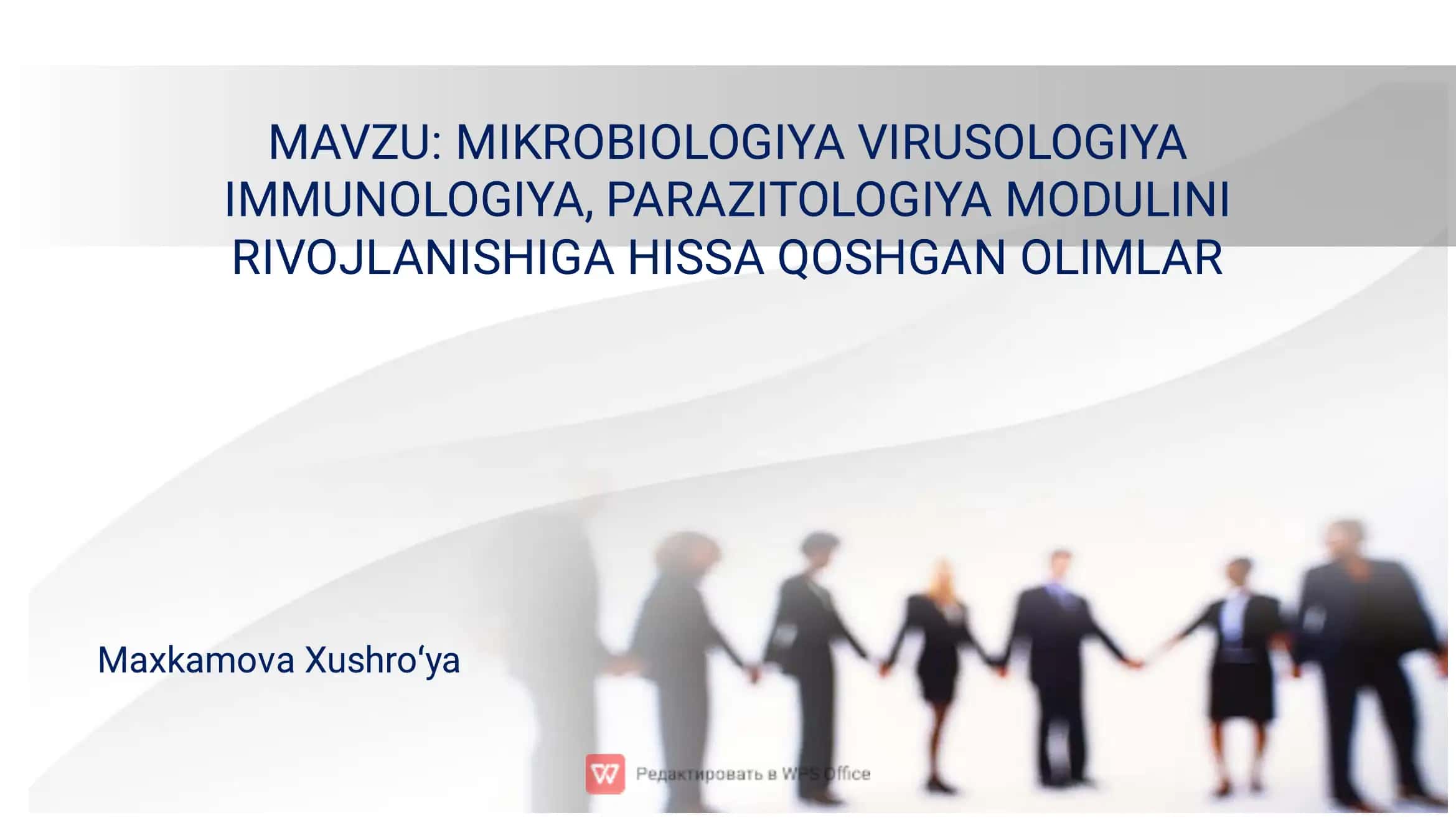 MIKROBIOLOGIYA VIRUSOLOGIYA 1
