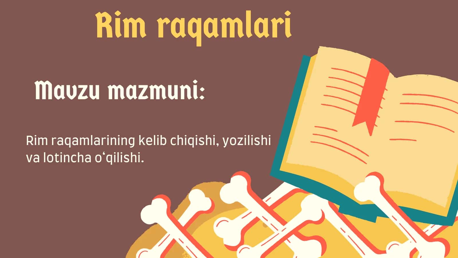 Rim raqamlari 1