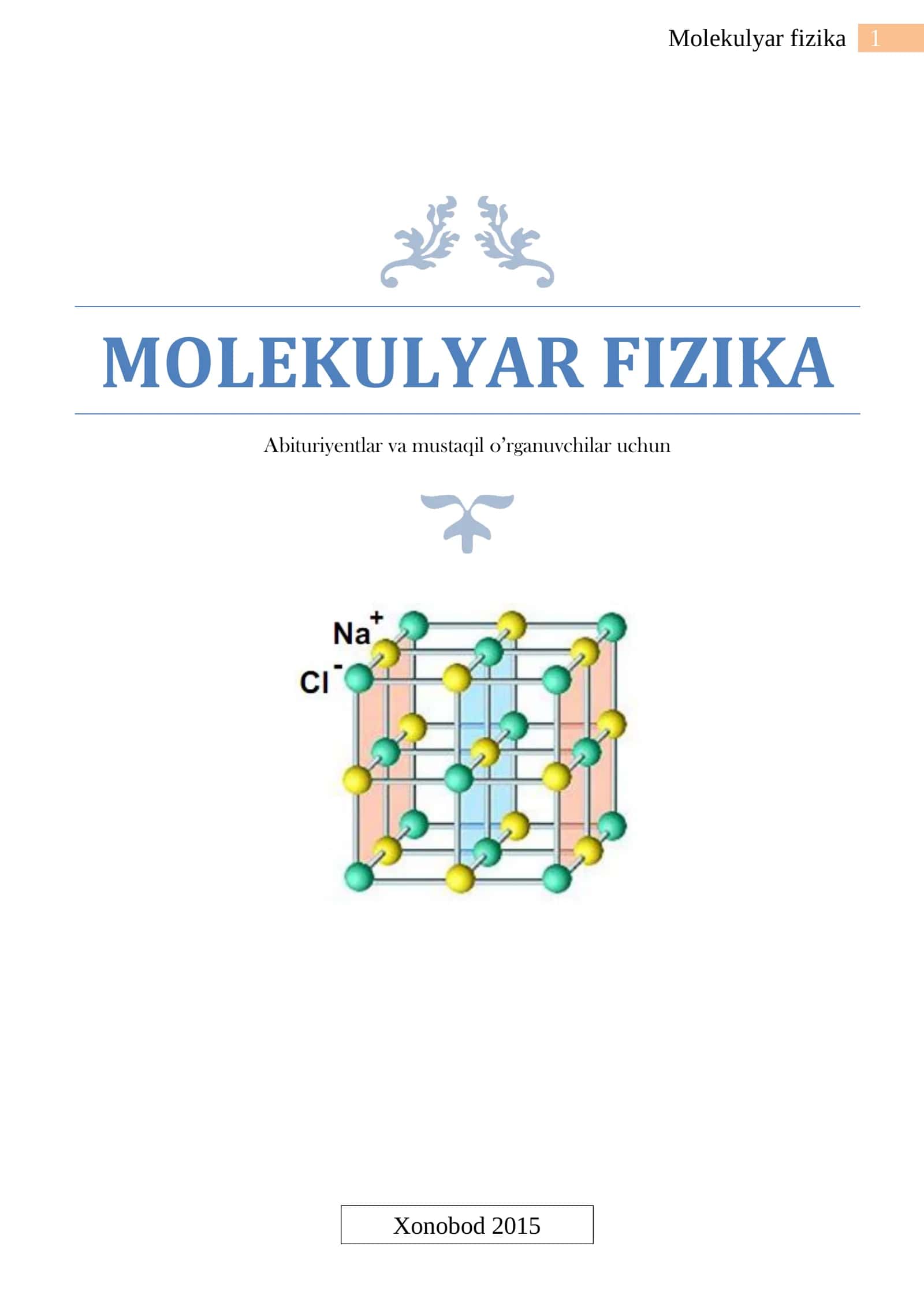 Molekulyar fizika 1