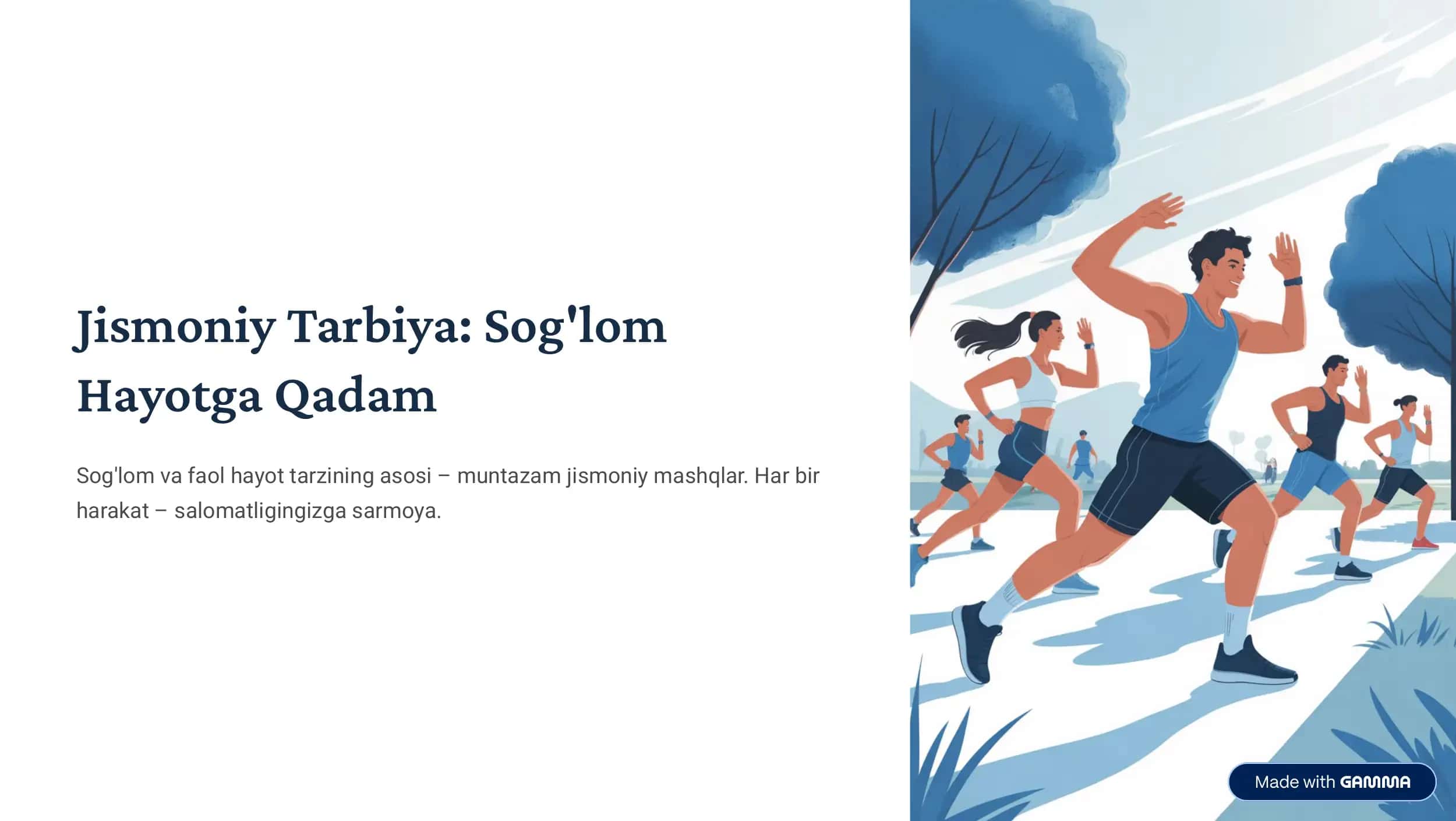 Jismoniy Tarbiya: Sog'lom 1