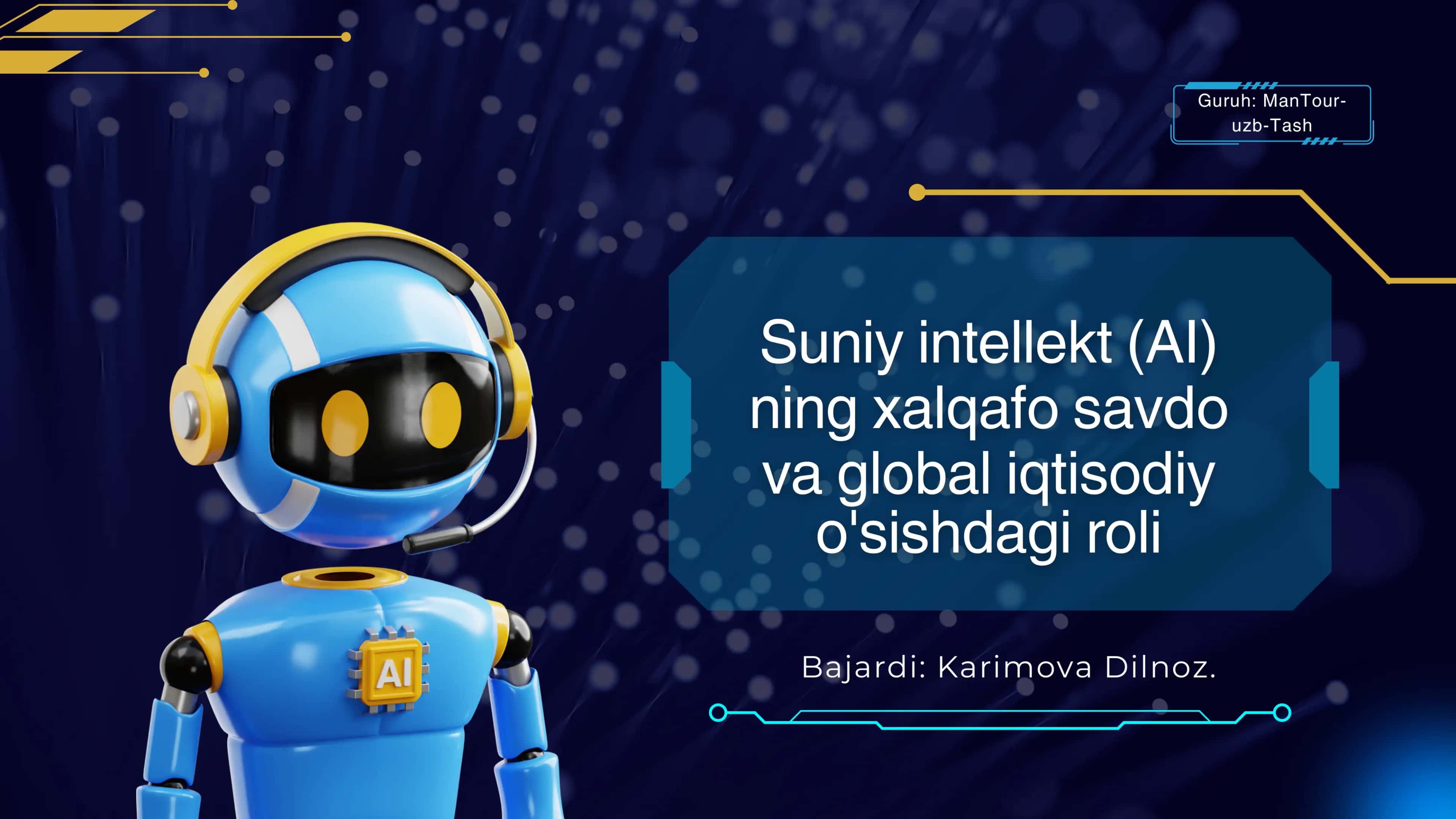 Suniy intellekt (AI) 1