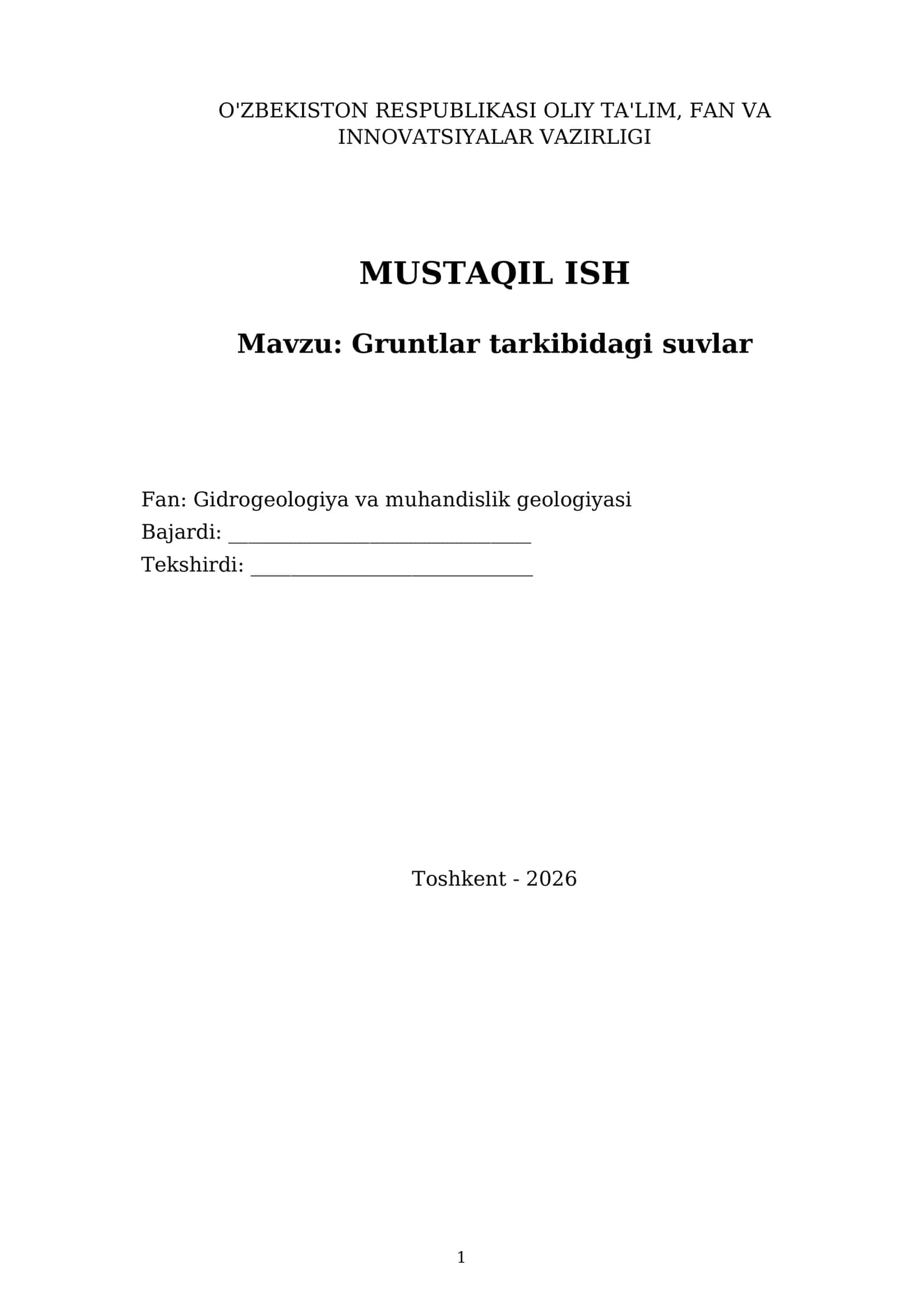 Gruntlar tarkibidagi suvlar 1