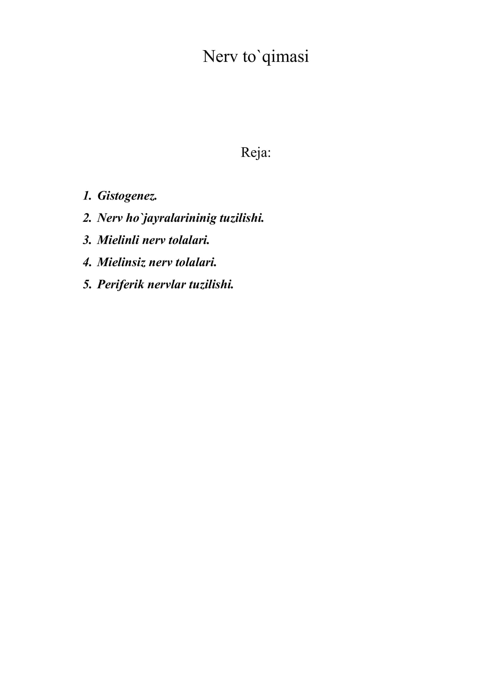 Nerv to`qimasi 1