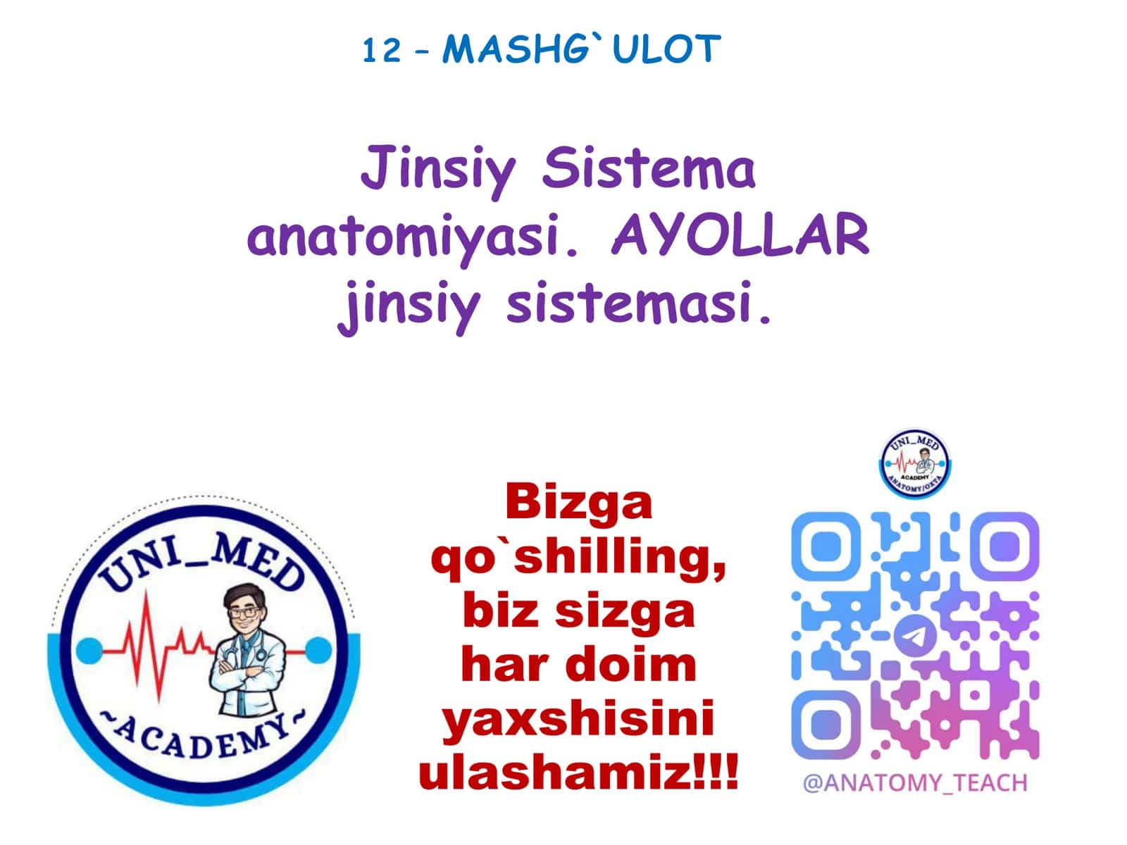 Jinsiy Sistema anatomiyasi 1