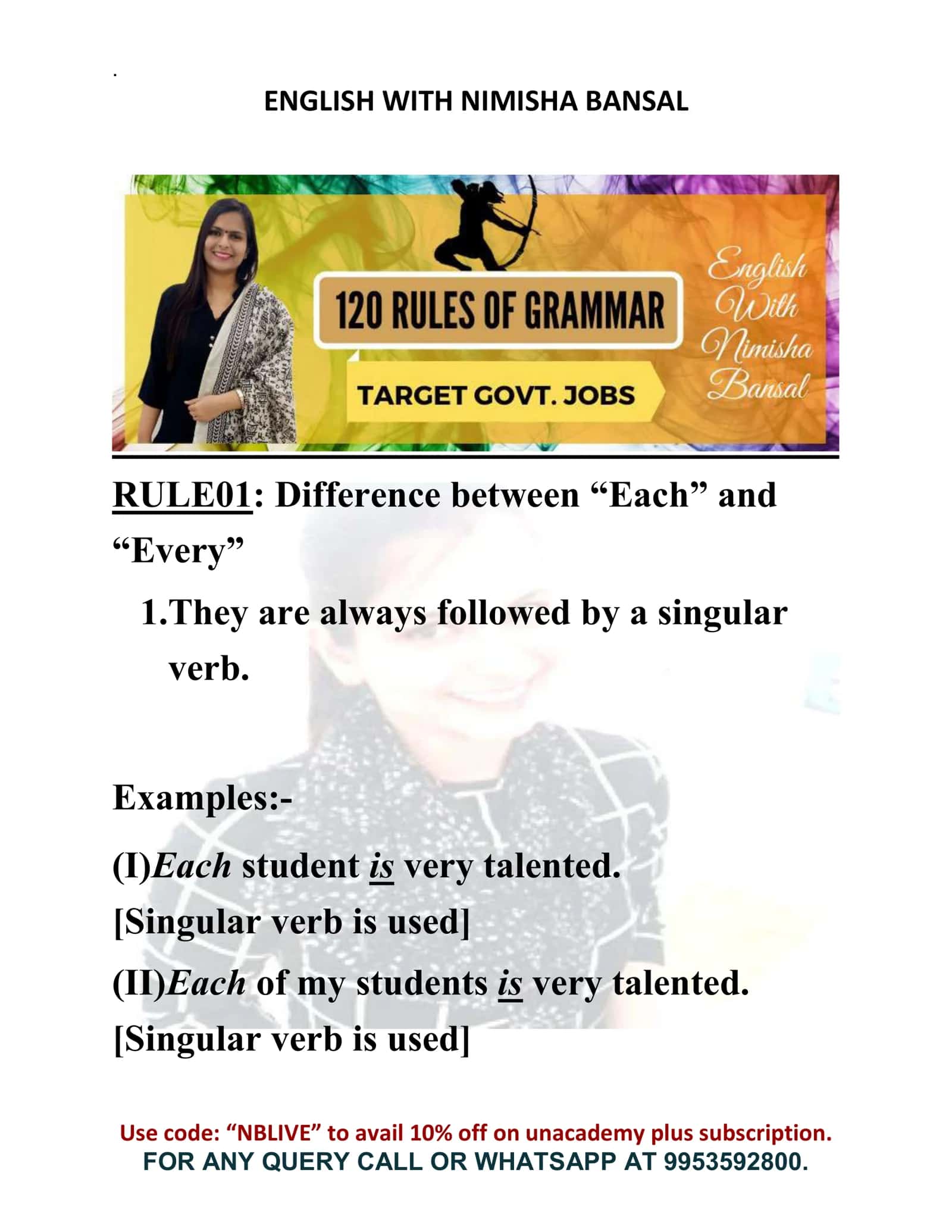 ENGLISH WITH NIMISHA BANSAL 1