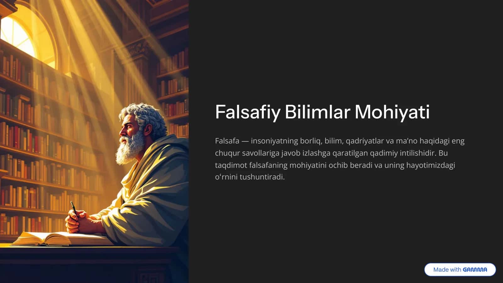 Falsafiy Bilimlar Mohiyati 1