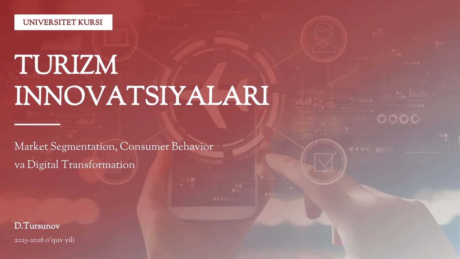 TURIZM INNOVATSIYALARI 1