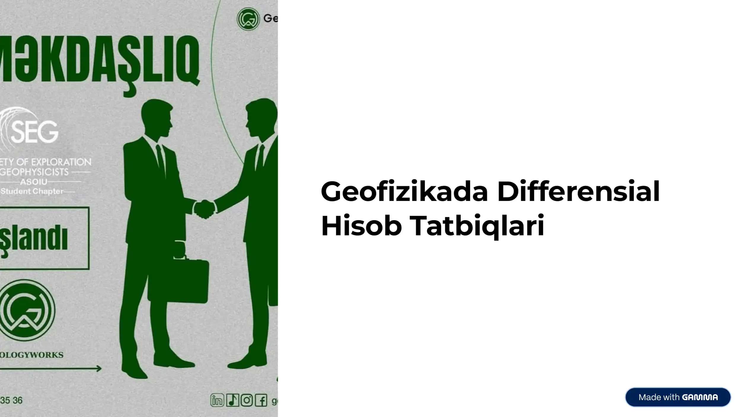 Geofizikada Differensial Hisob Tatbiqlari 1