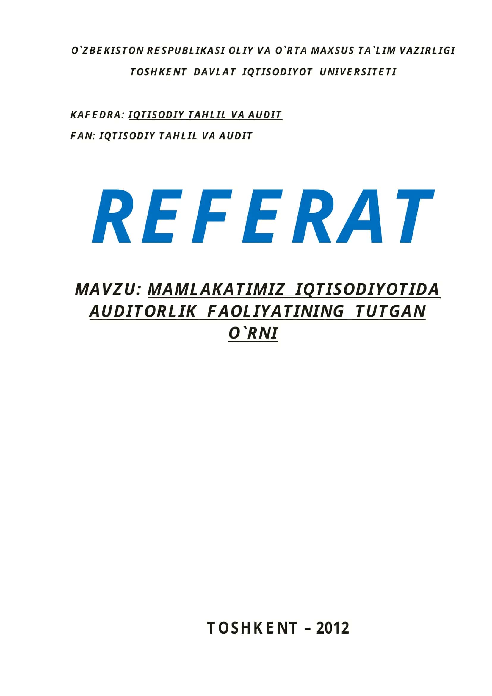 Mamlakatimiz iqtisodiyotida 1